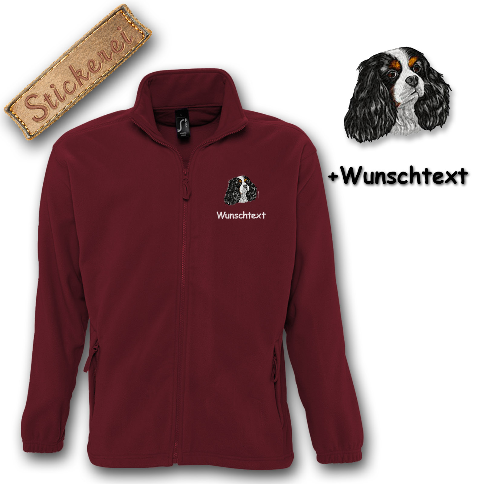 Fleecejacke Cavalier King Charles Spaniel – Bild 16