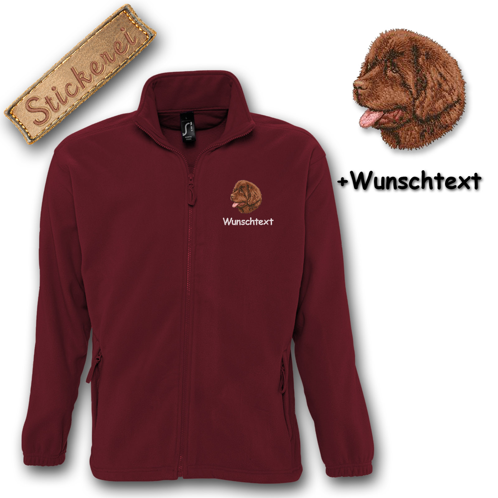 Fleecejacke Neufundländer – Bild 16