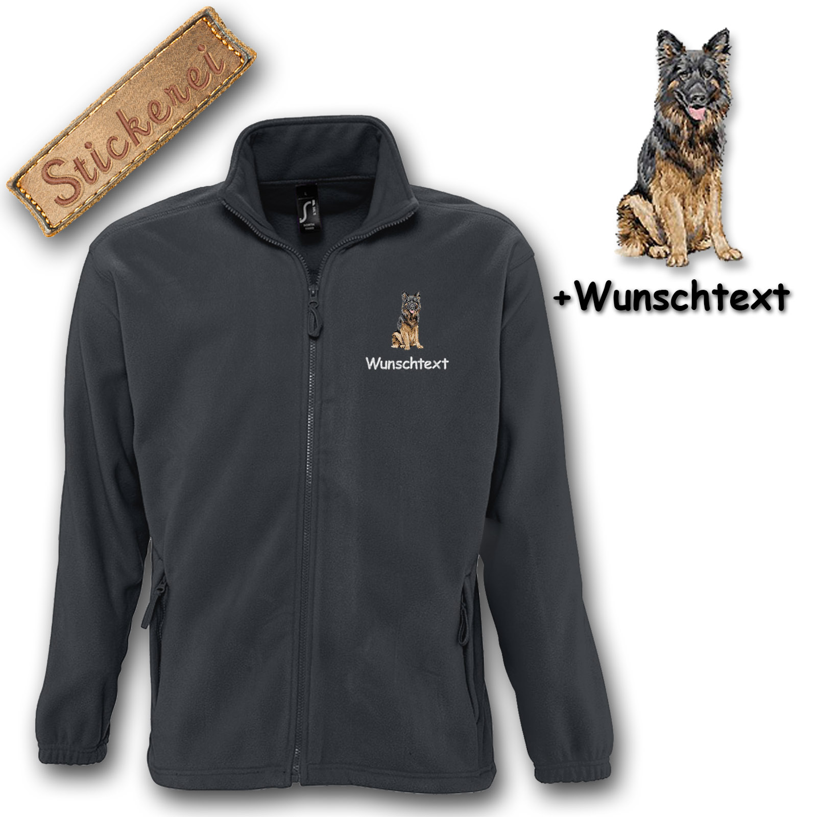 Fleecejacke Schäferhund – Bild 5