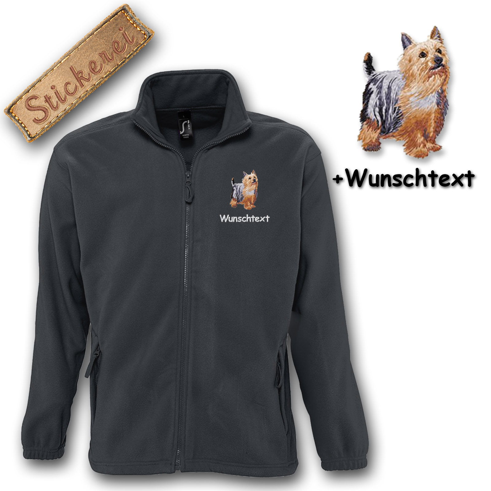 Fleecejacke Australian Silky Terrier – Bild 15