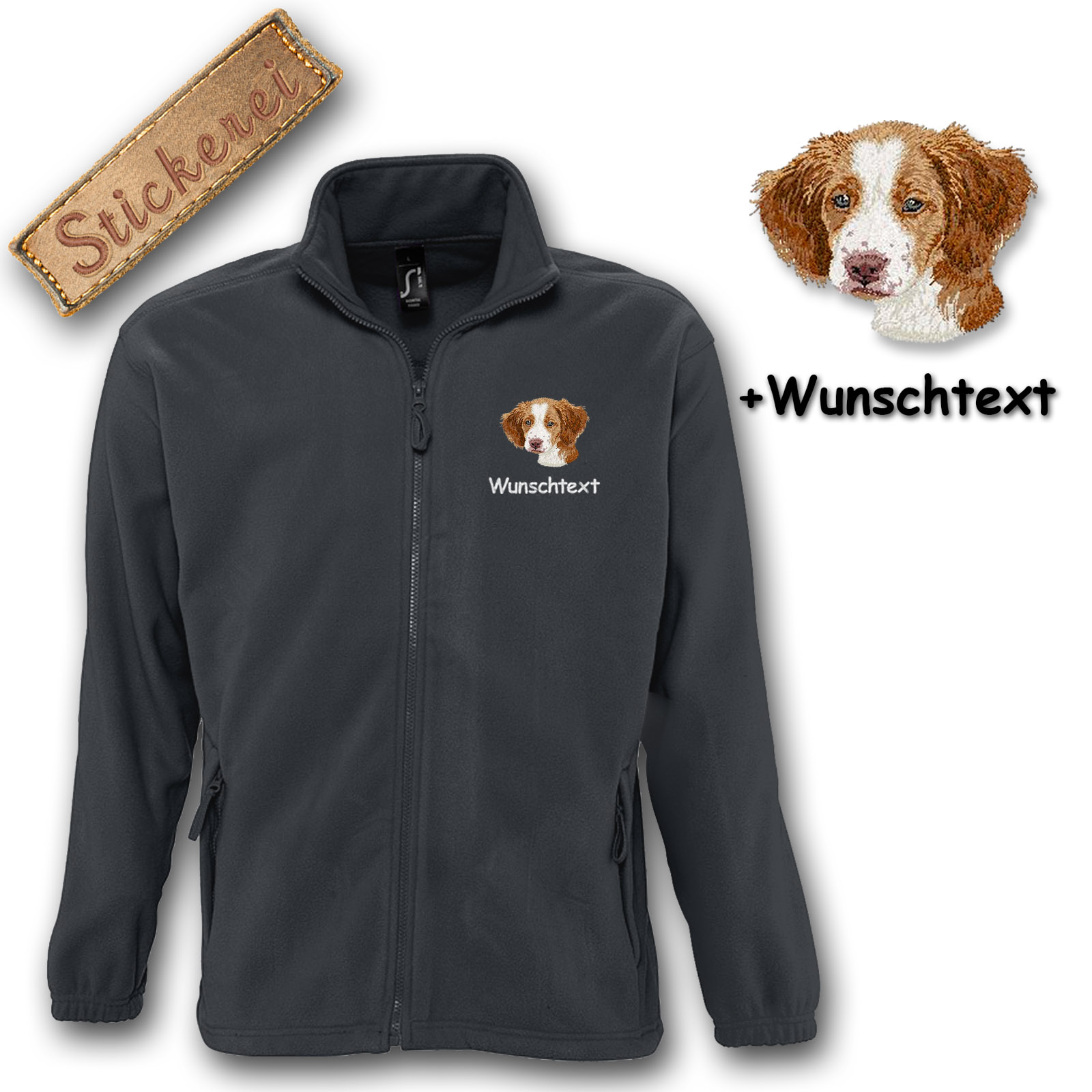 Fleecejacke Brittany Spaniel – Bild 15