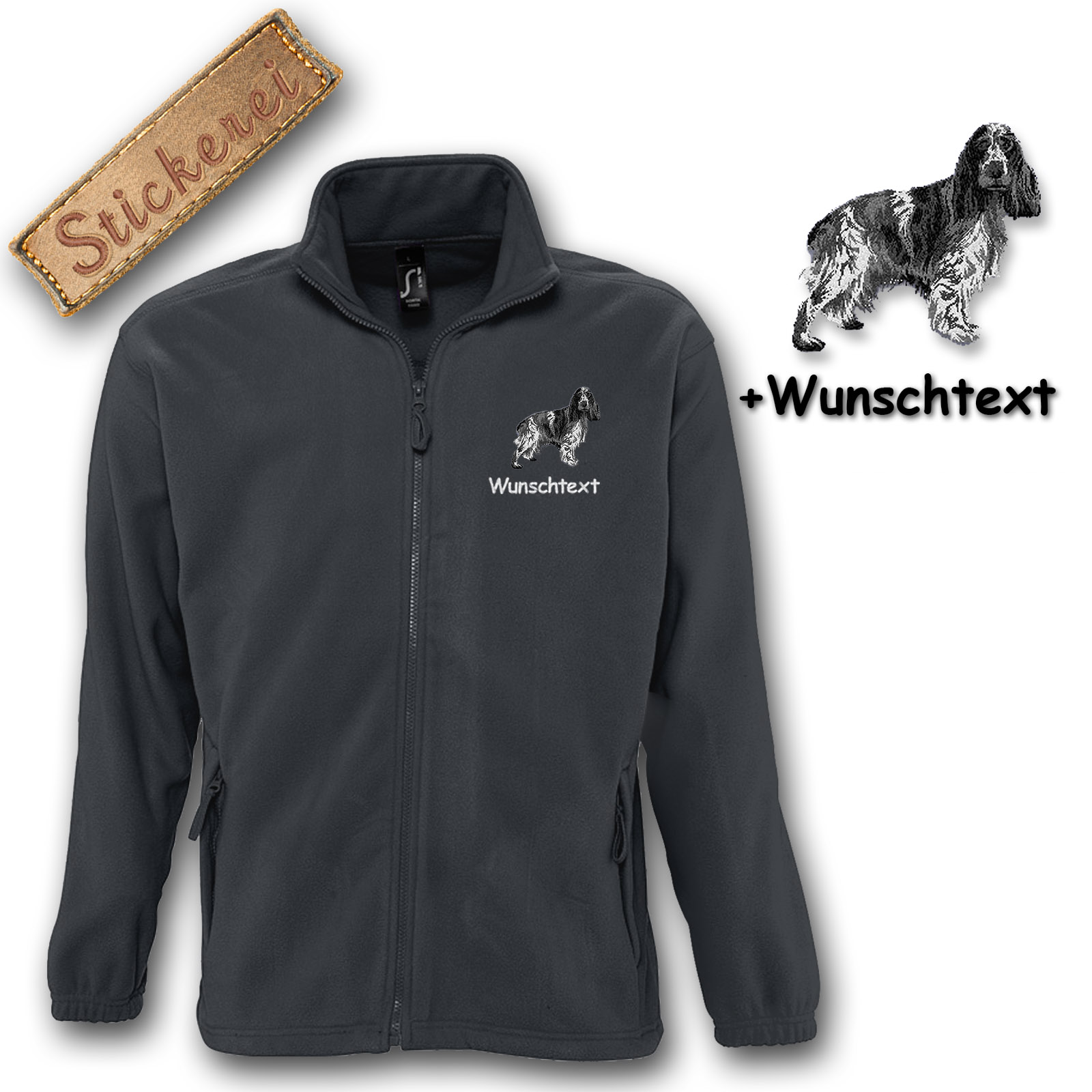 Fleecejacke English Cocker Spaniel – Bild 4