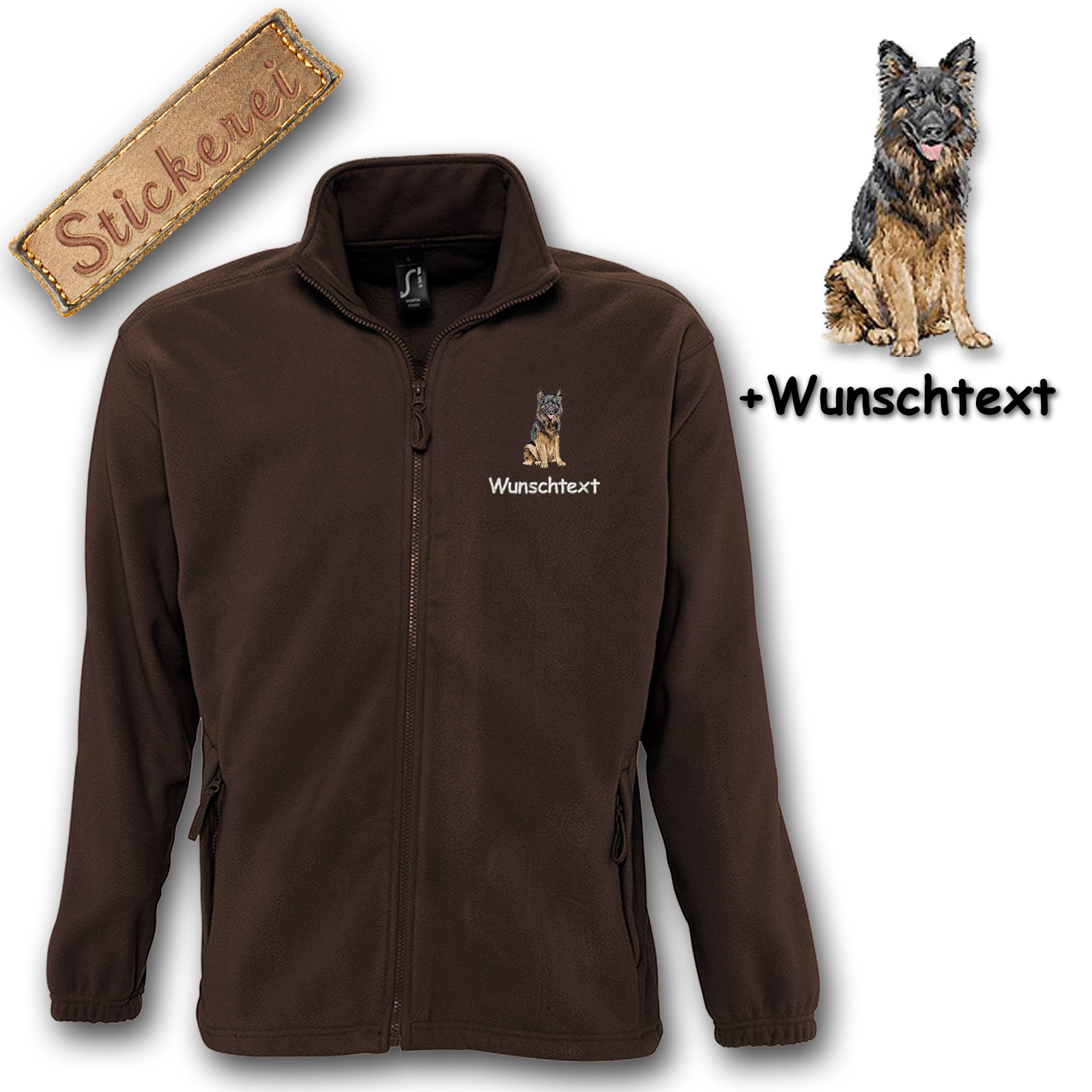 Fleecejacke Schäferhund – Bild 6