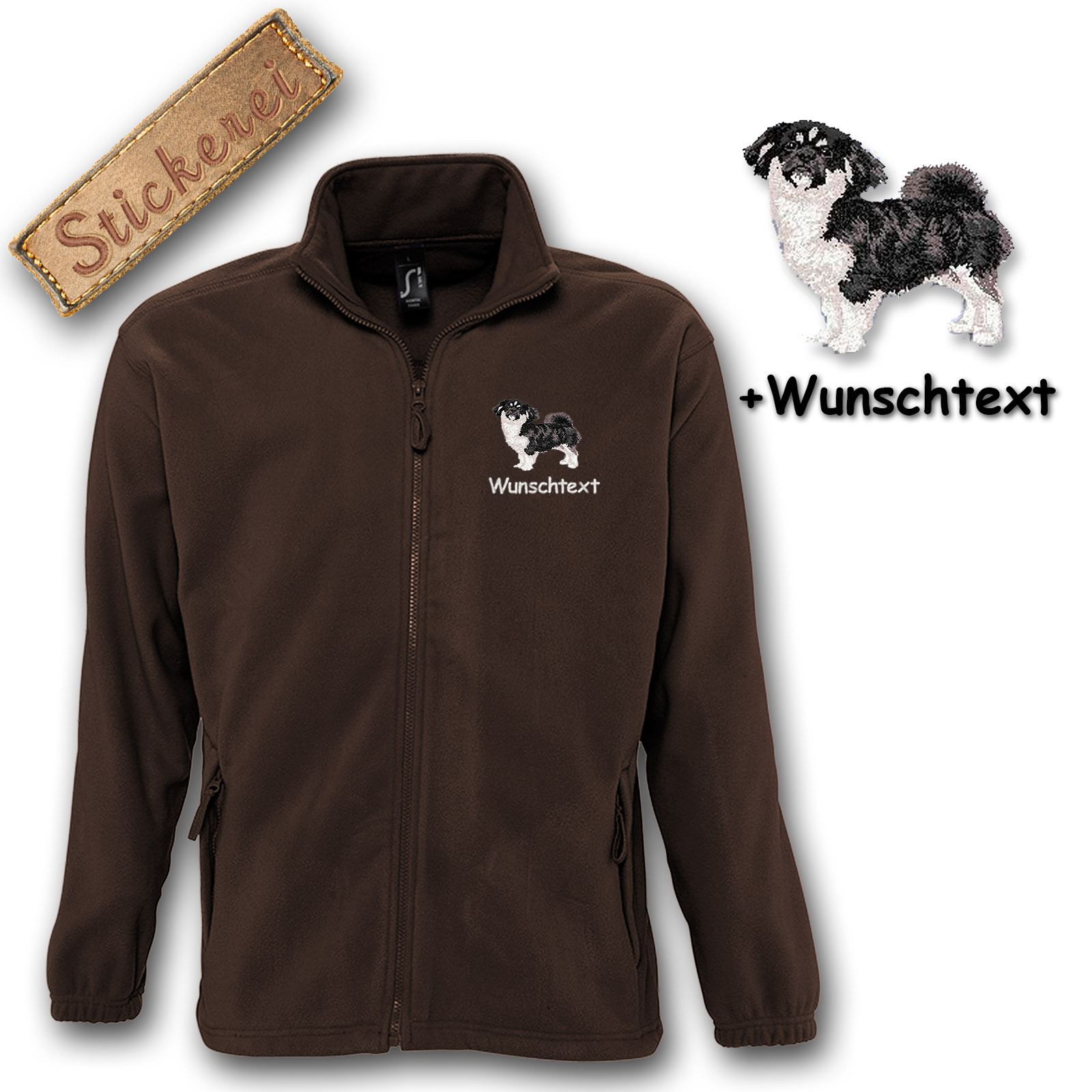 Fleecejacke Tibet Spaniel – Bild 6