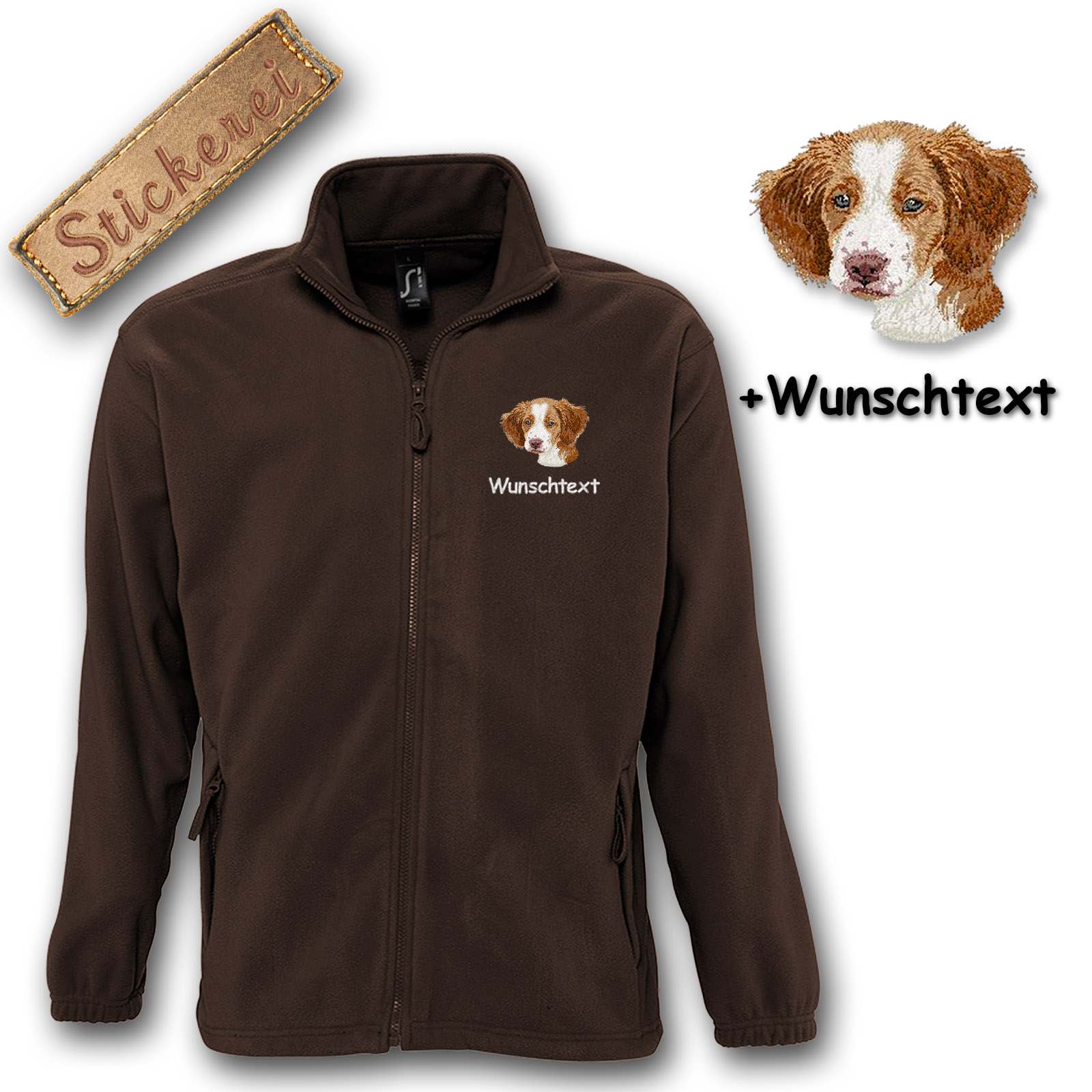 Fleecejacke Brittany Spaniel – Bild 14