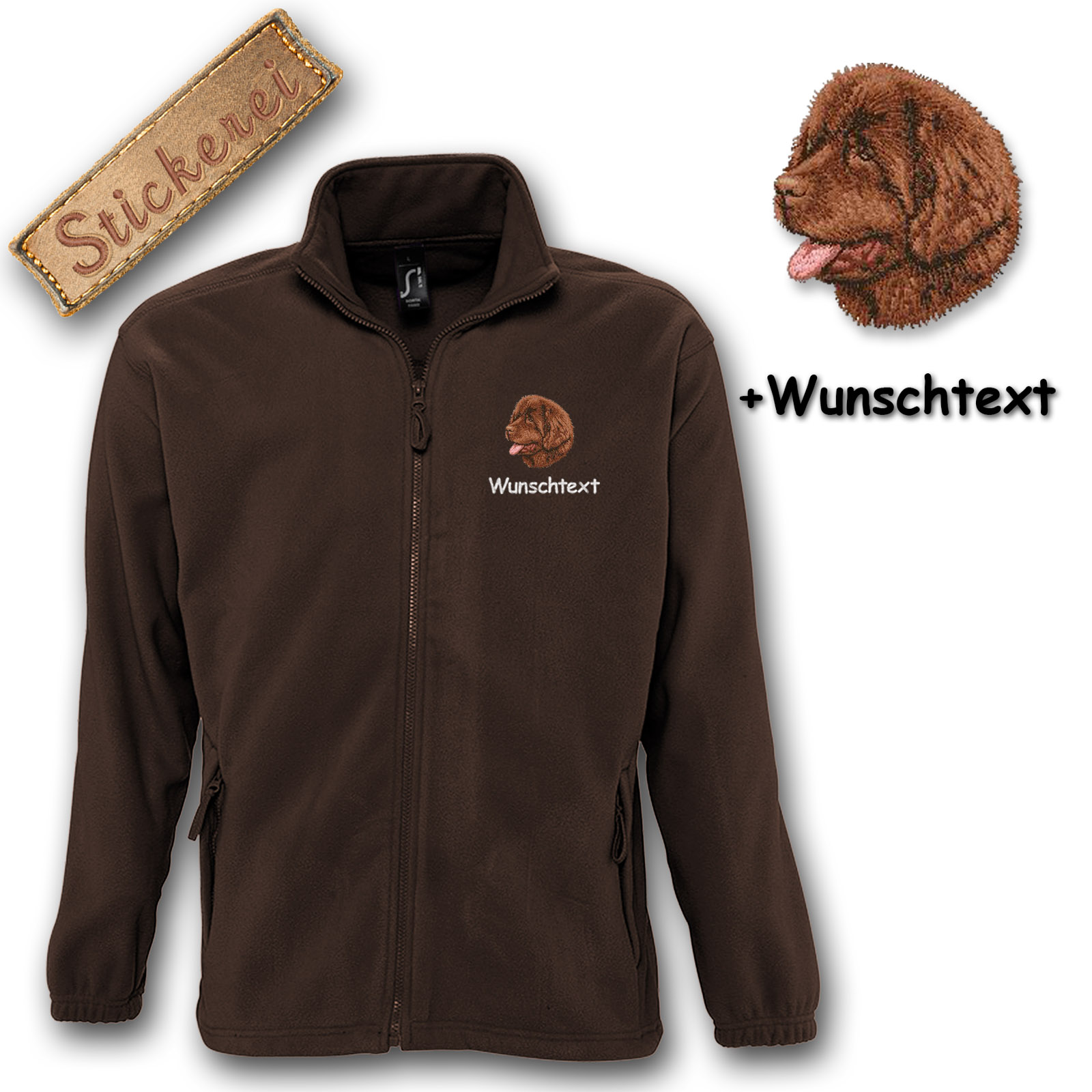 Fleecejacke Neufundländer – Bild 14