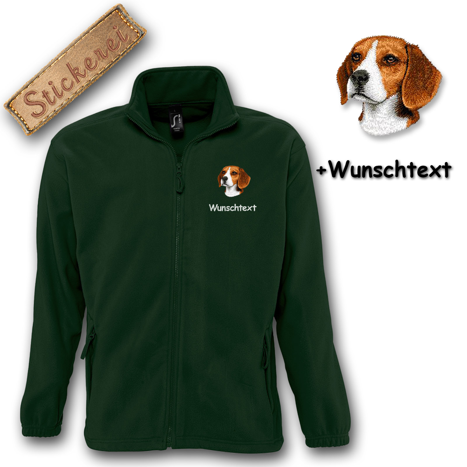 Kinder-Fleecejacke Beagle – Bild 5