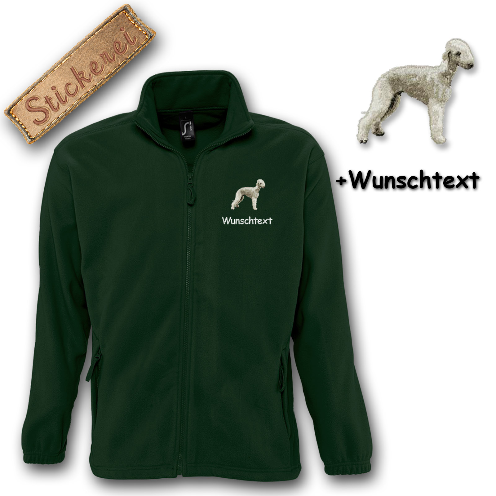 Kinder-Fleecejacke Bedlington – Bild 5