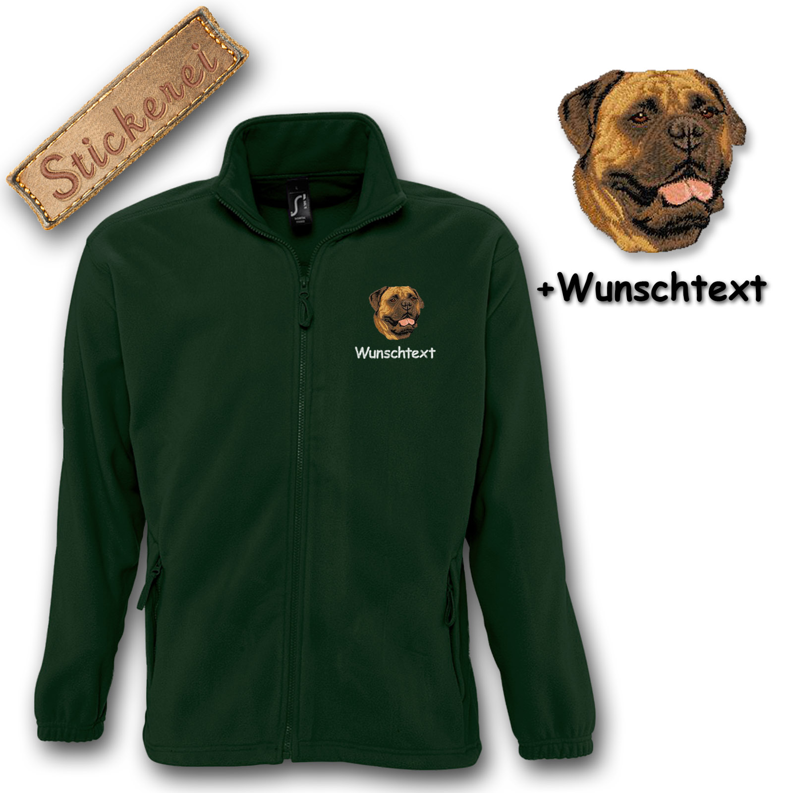 Kinder-Fleecejacke Bullmastiff – Bild 6