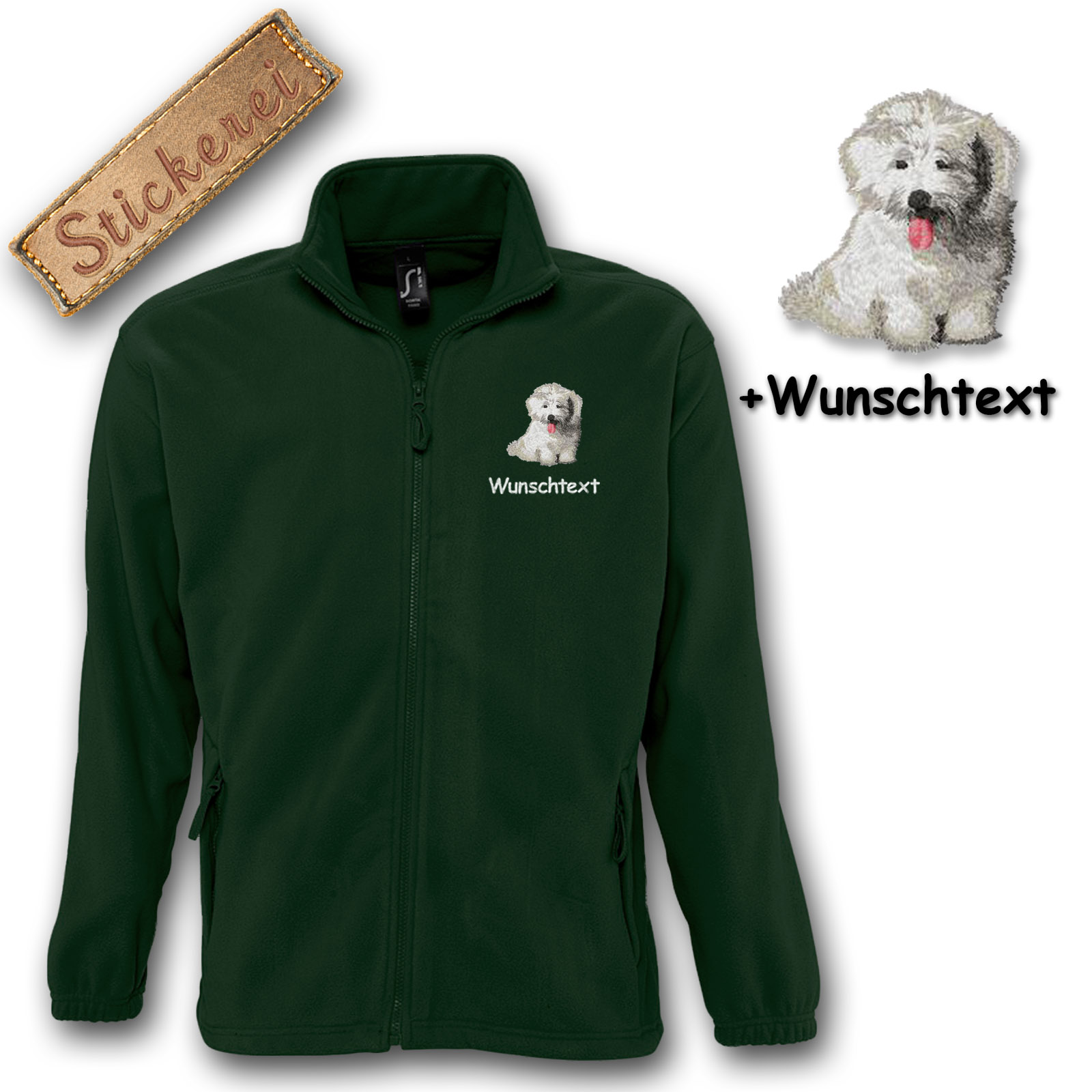 Kinder-Fleecejacke Coton de Tuléar – Bild 5