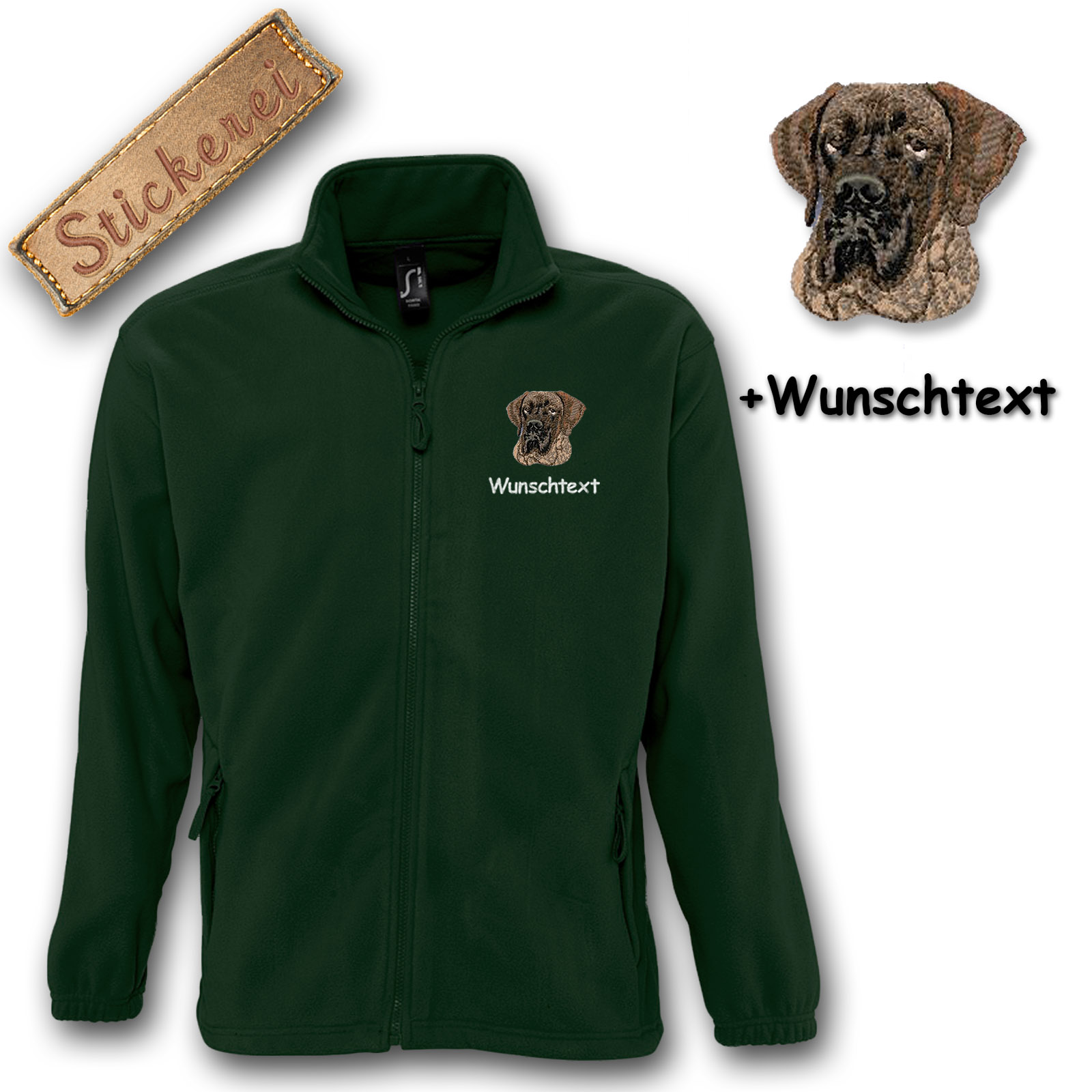 Kinder-Fleecejacke Dogge – Bild 5