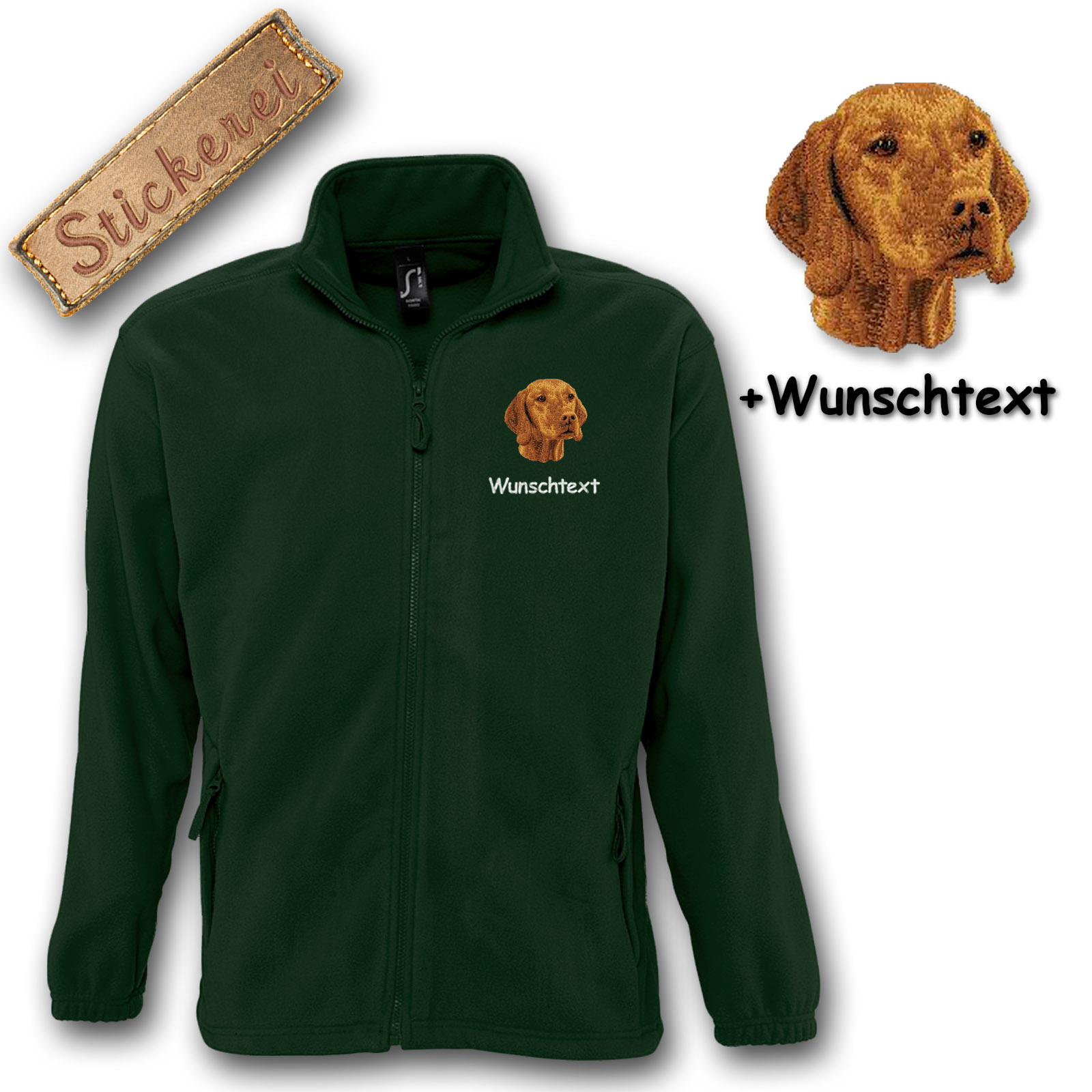 Kinder-Fleecejacke Magyar Vizsla – Bild 5
