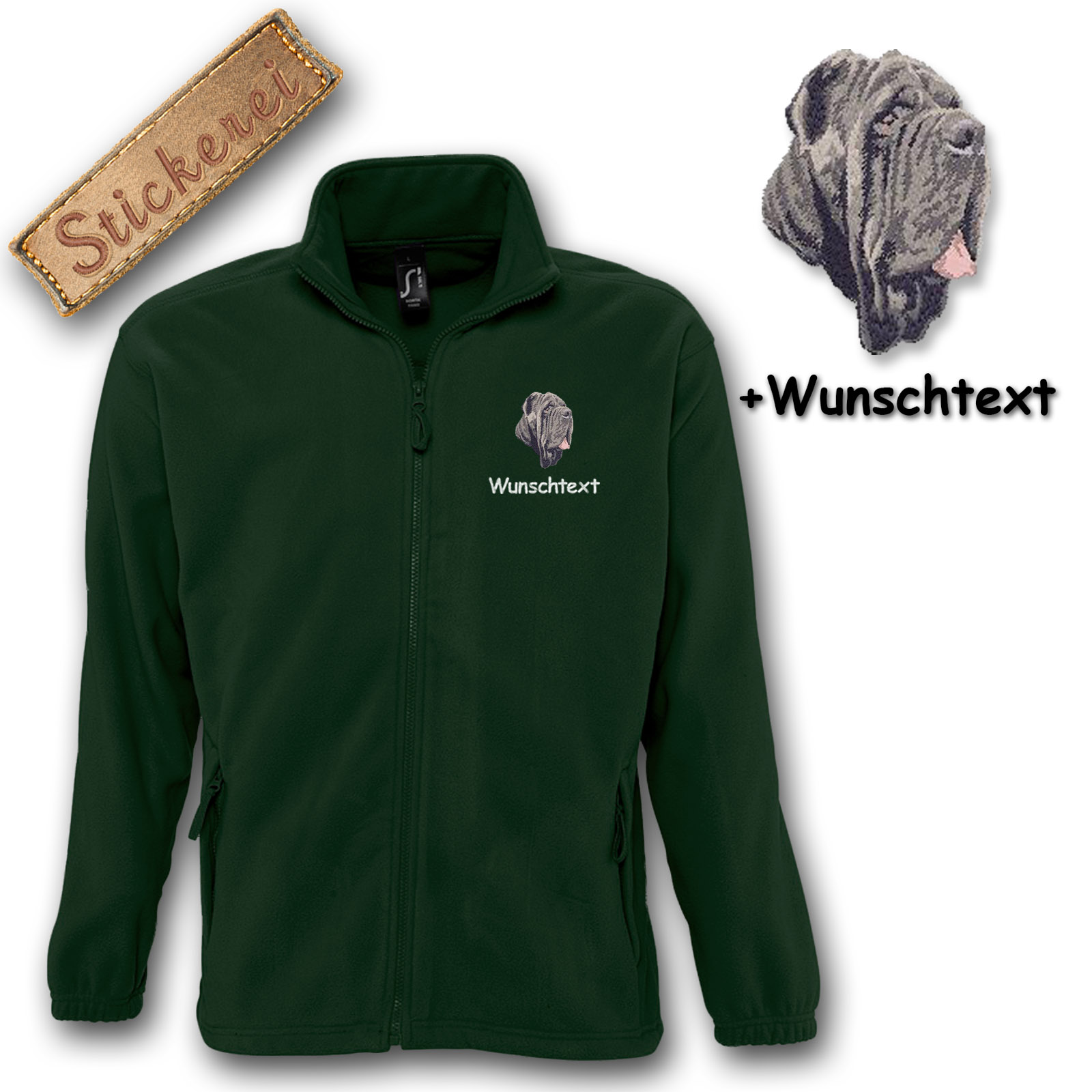 Kinder-Fleecejacke Mastino Napoletano – Bild 5