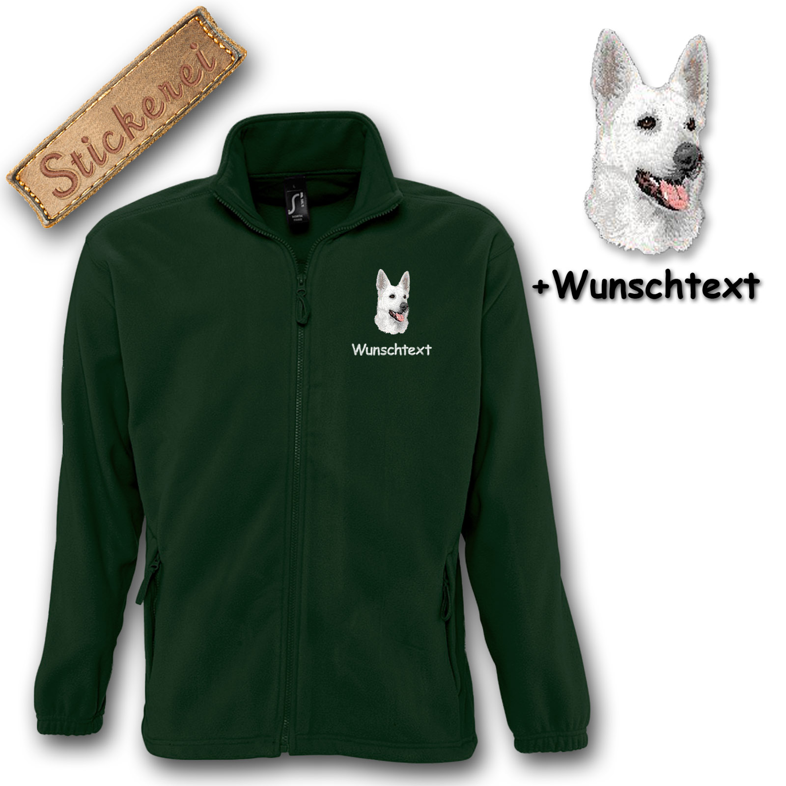 Kinder-Fleecejacke Schäferhund – Bild 5