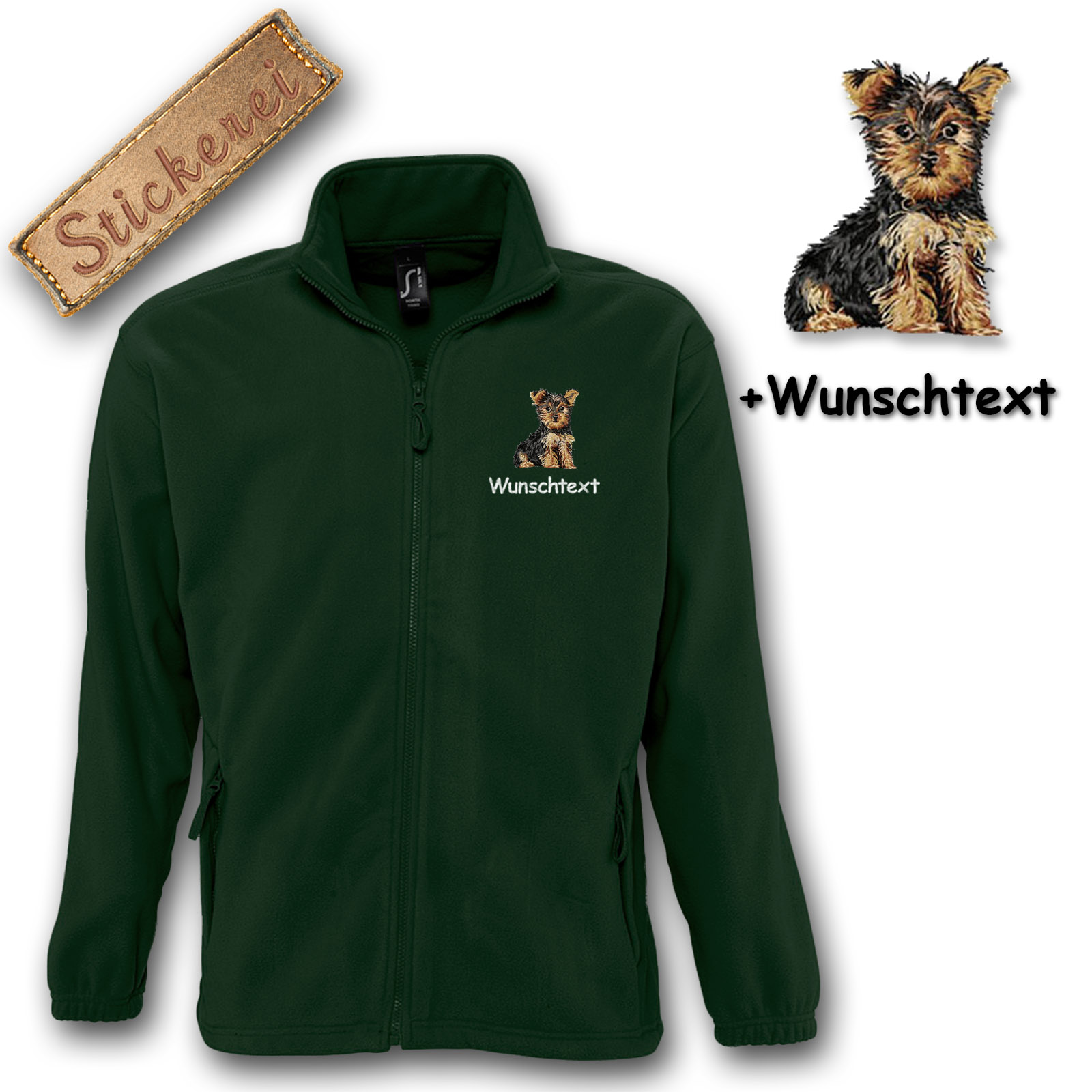 Kinder-Fleecejacke Yorkshire Terrier – Bild 5