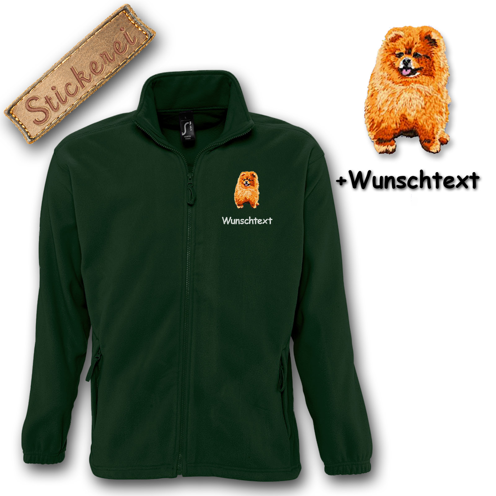 Kinder-Fleecejacke Zwergspitz – Bild 3