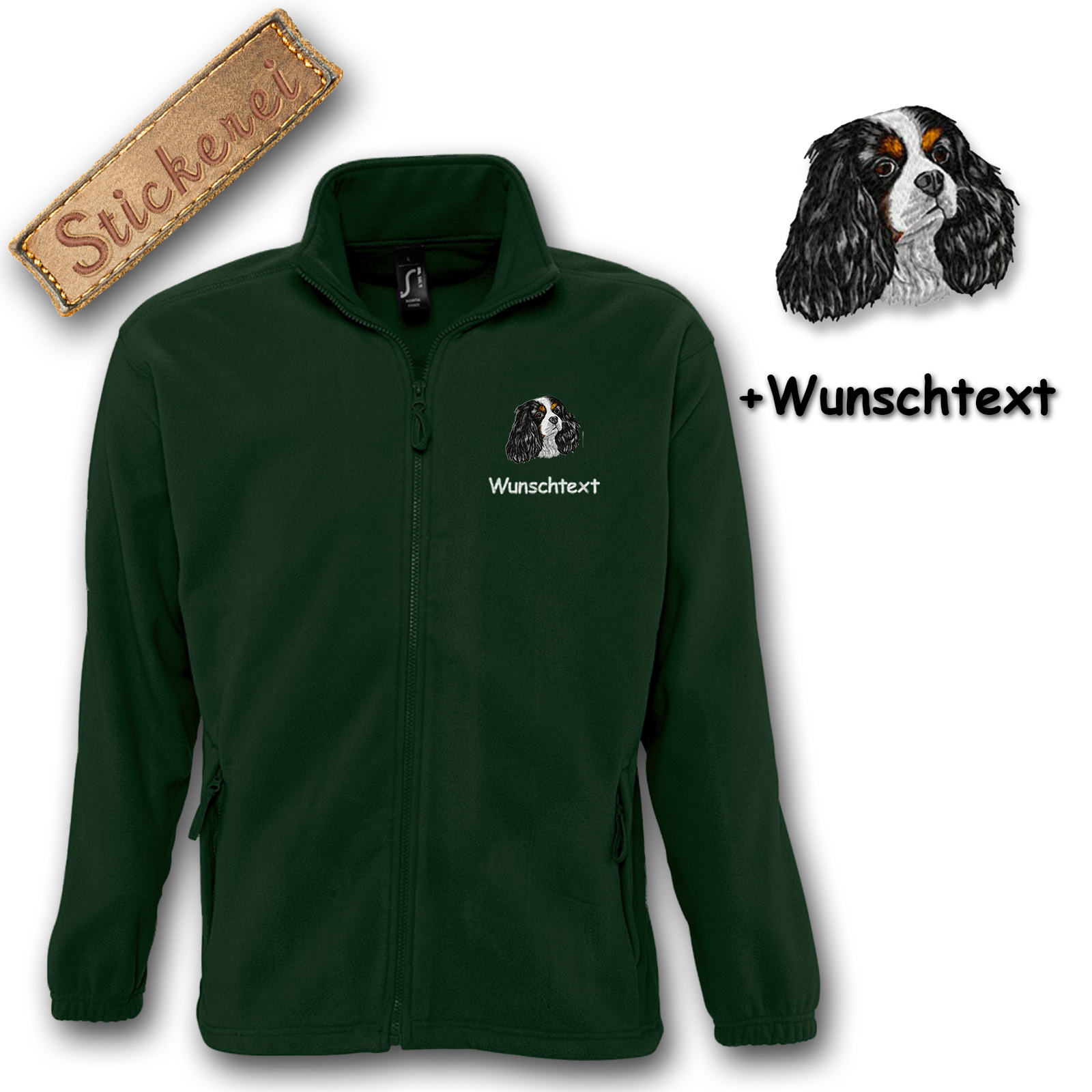 Fleecejacke Cavalier King Charles Spaniel – Bild 13