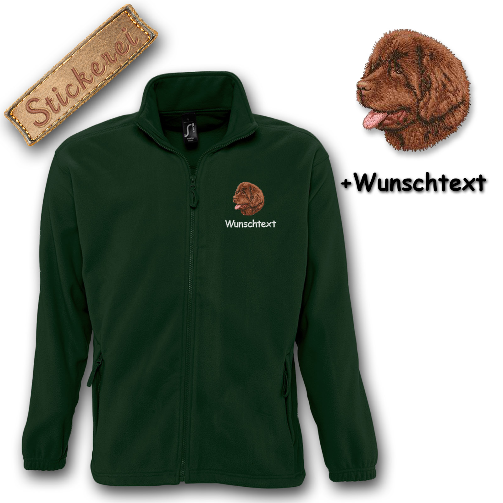 Fleecejacke Neufundländer – Bild 13