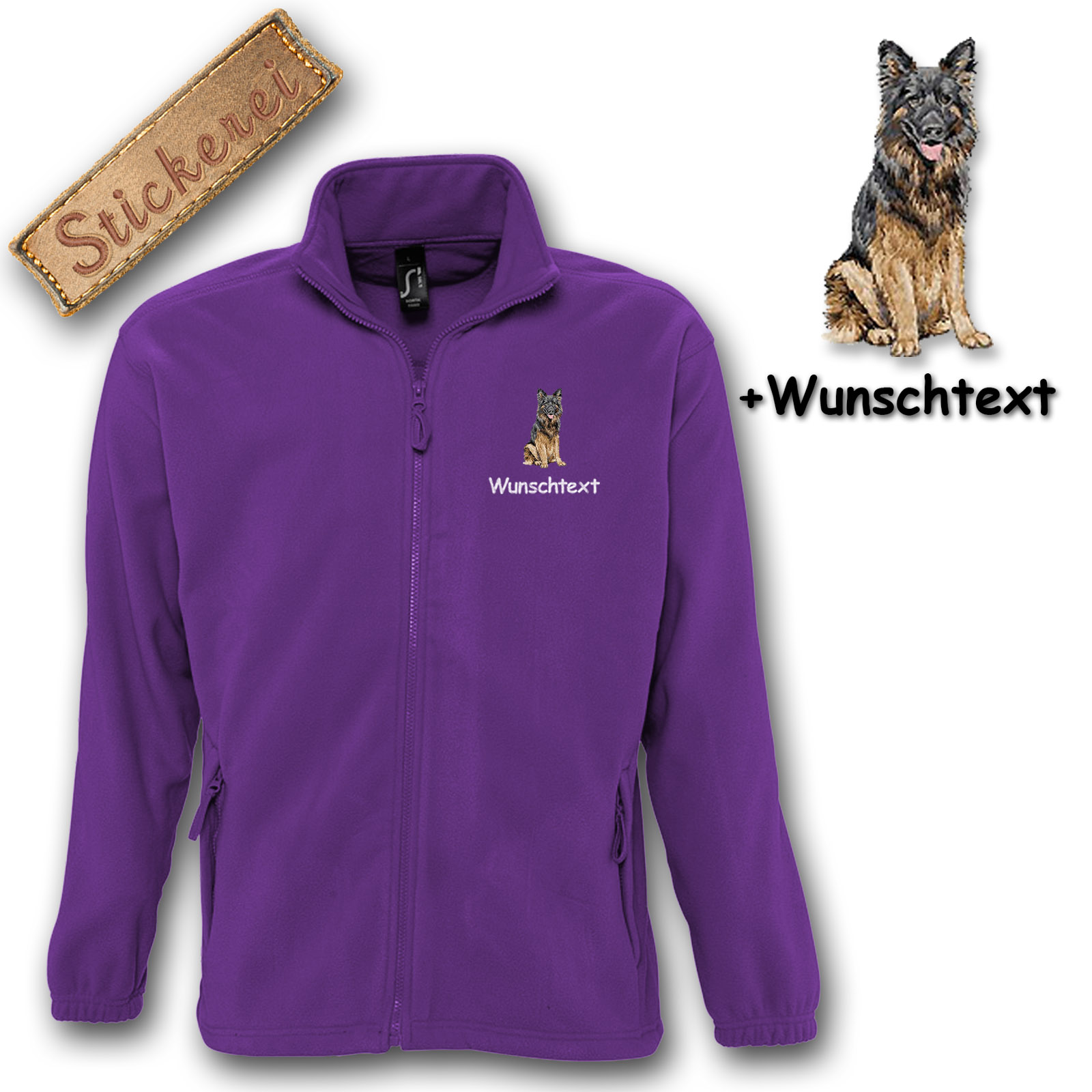 Fleecejacke Schäferhund – Bild 8