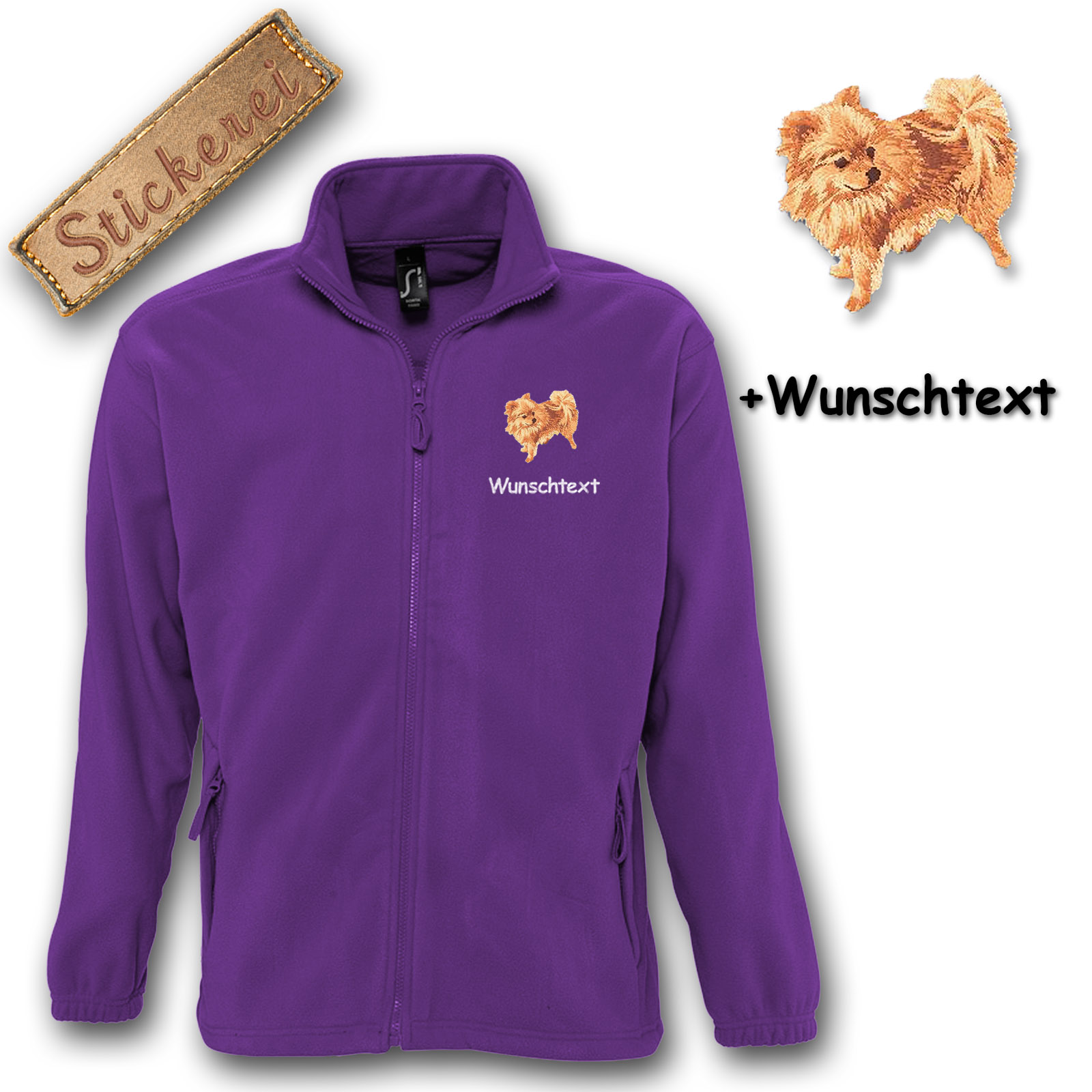 Fleecejacke Spitz – Bild 2