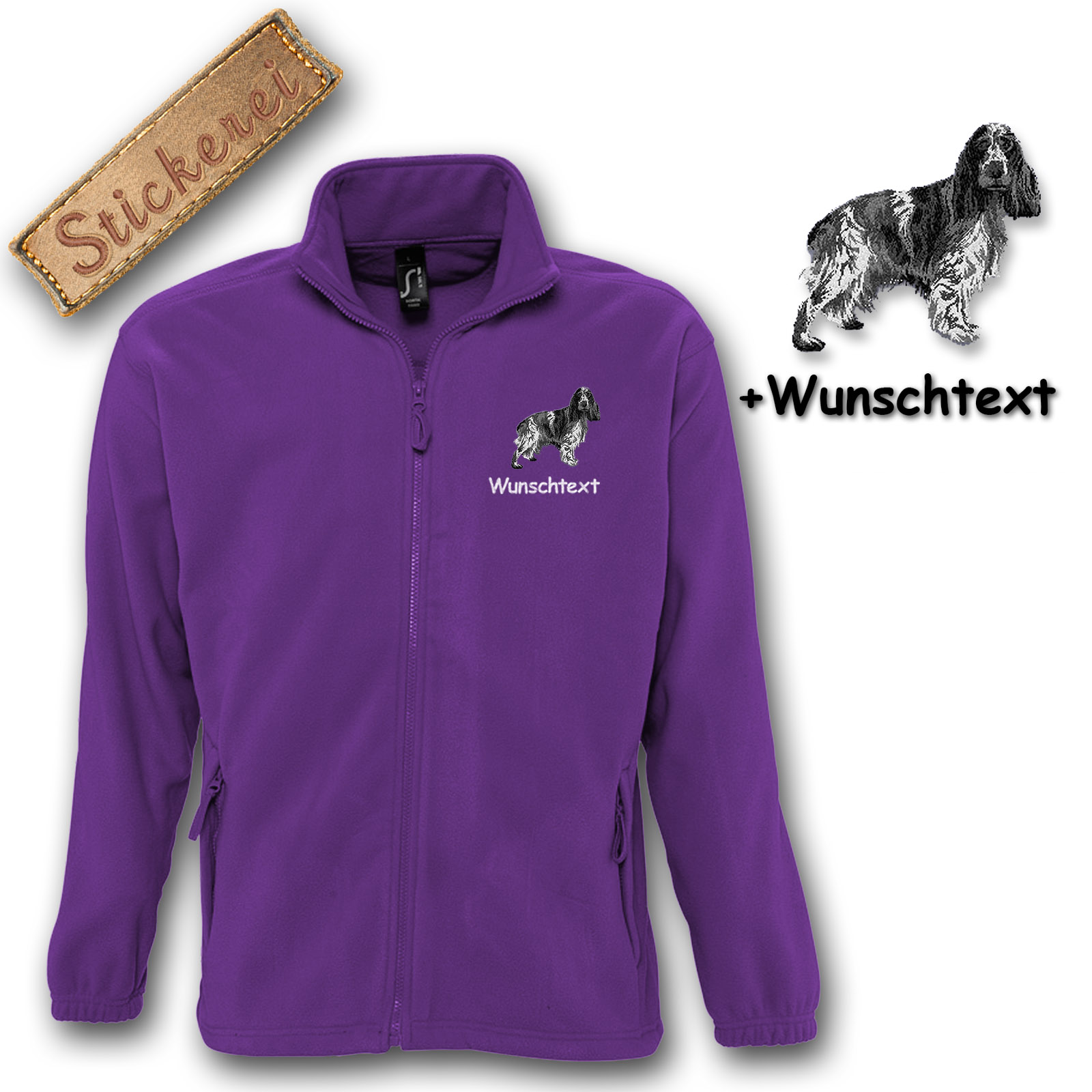 Fleecejacke English Cocker Spaniel – Bild 15