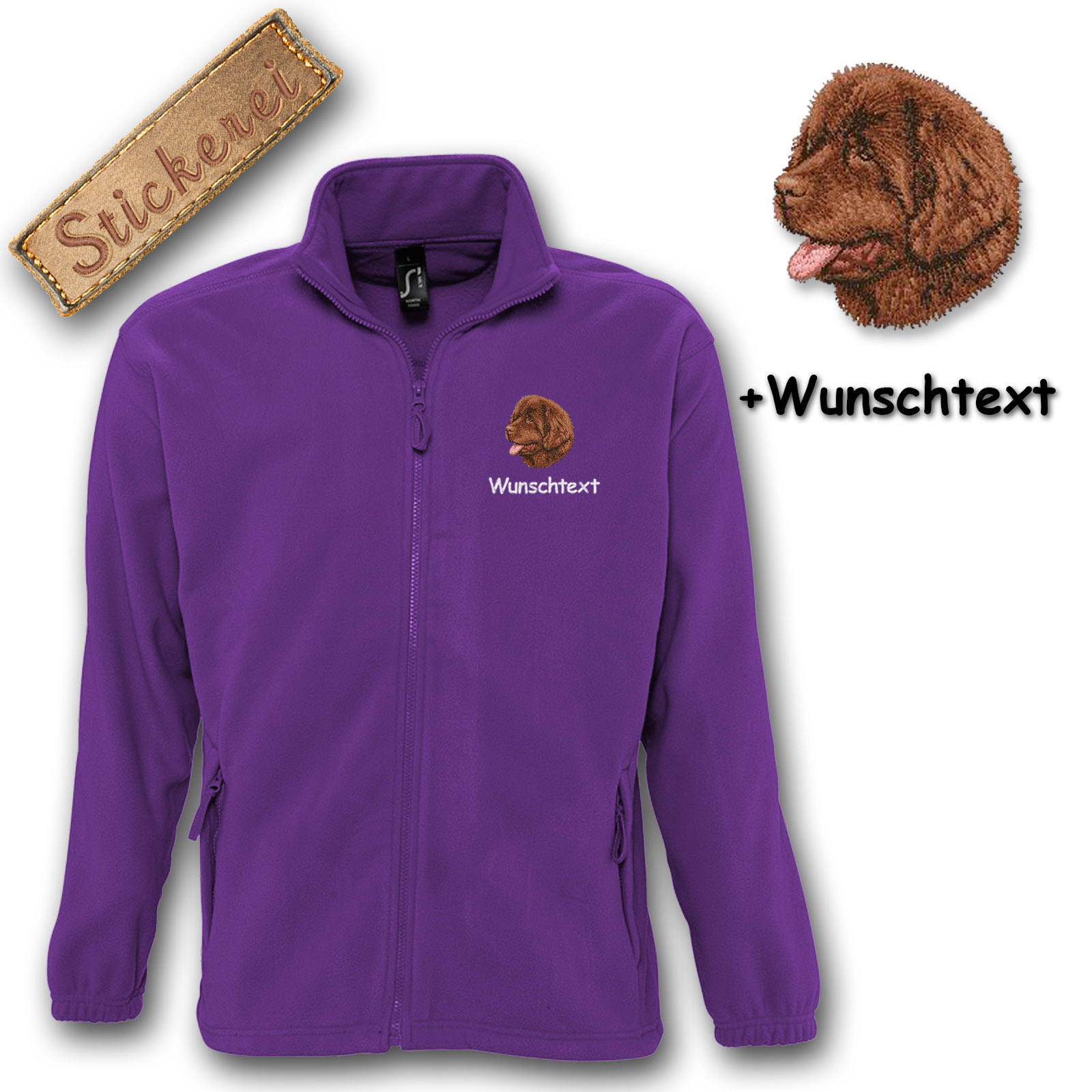 Fleecejacke Neufundländer – Bild 12