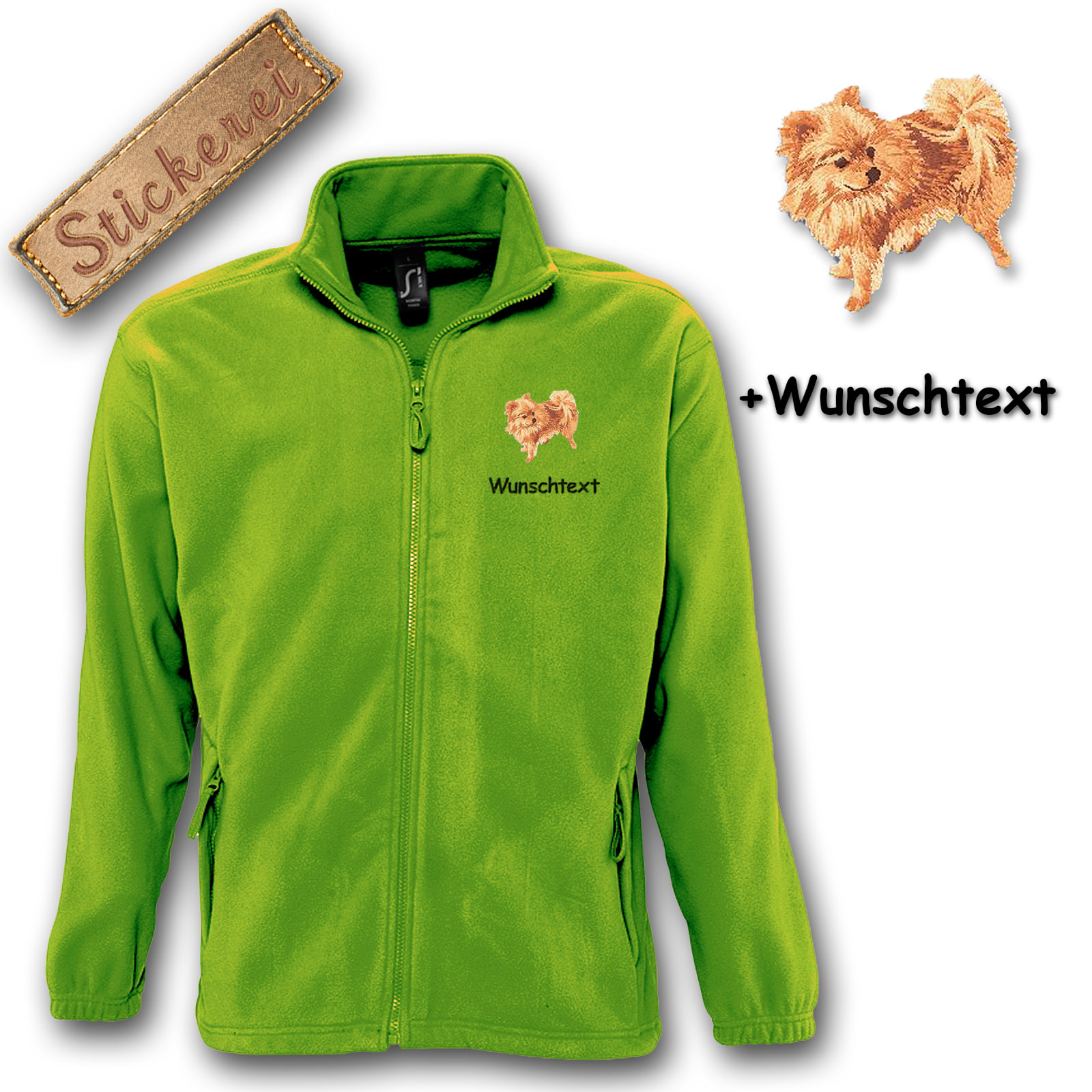 Fleecejacke Spitz – Bild 3