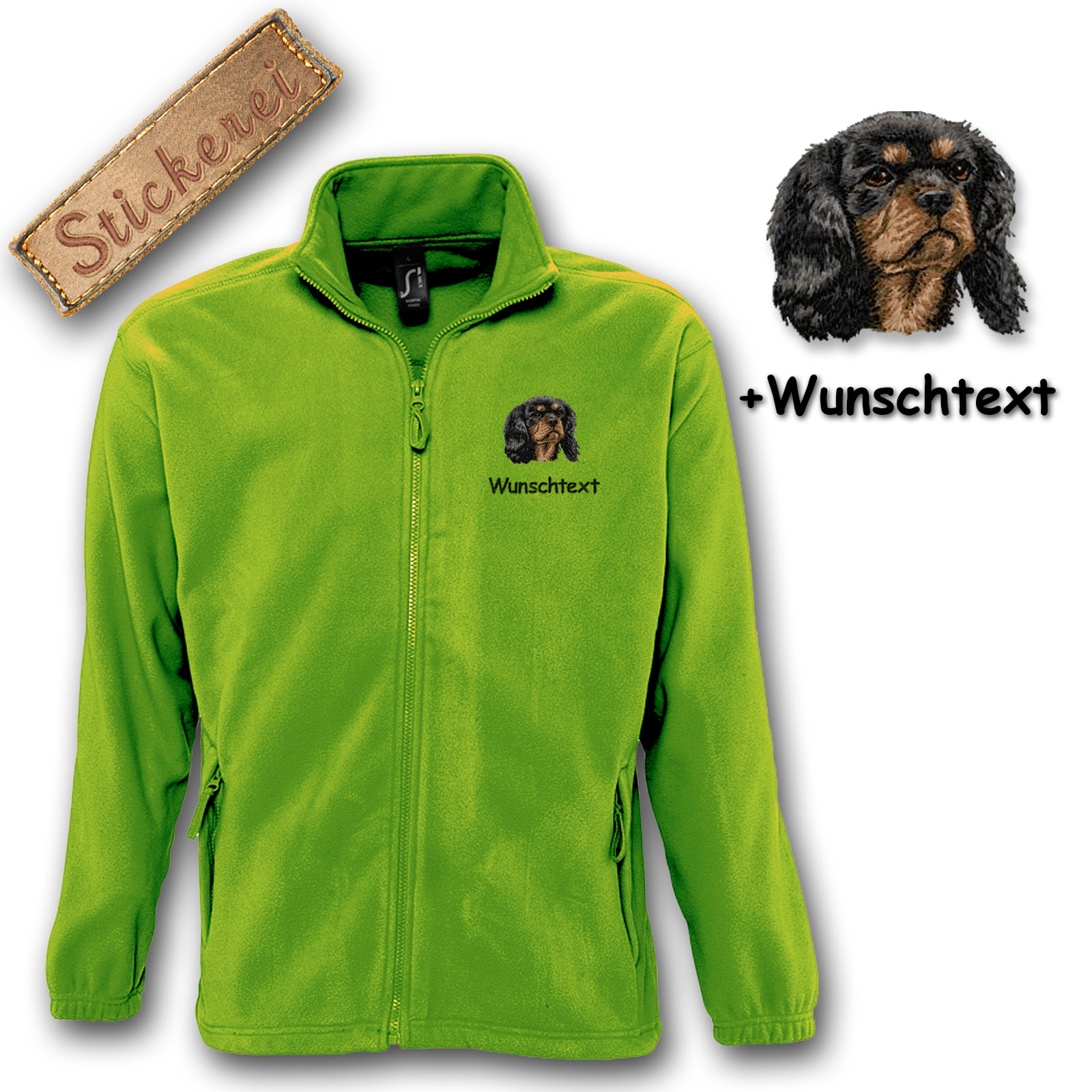 Fleecejacke Cavalier King Charles Spaniel – Bild 10