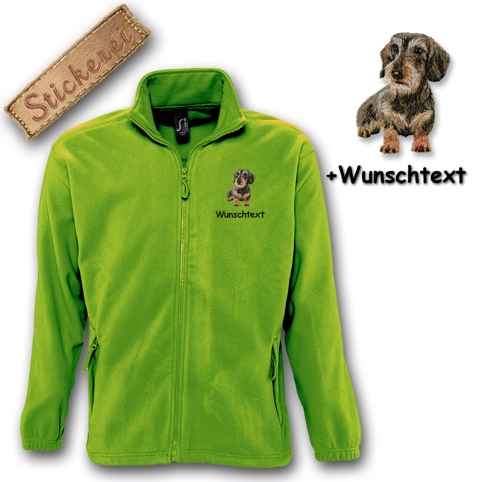 Fleecejacke Dackel – Bild 11