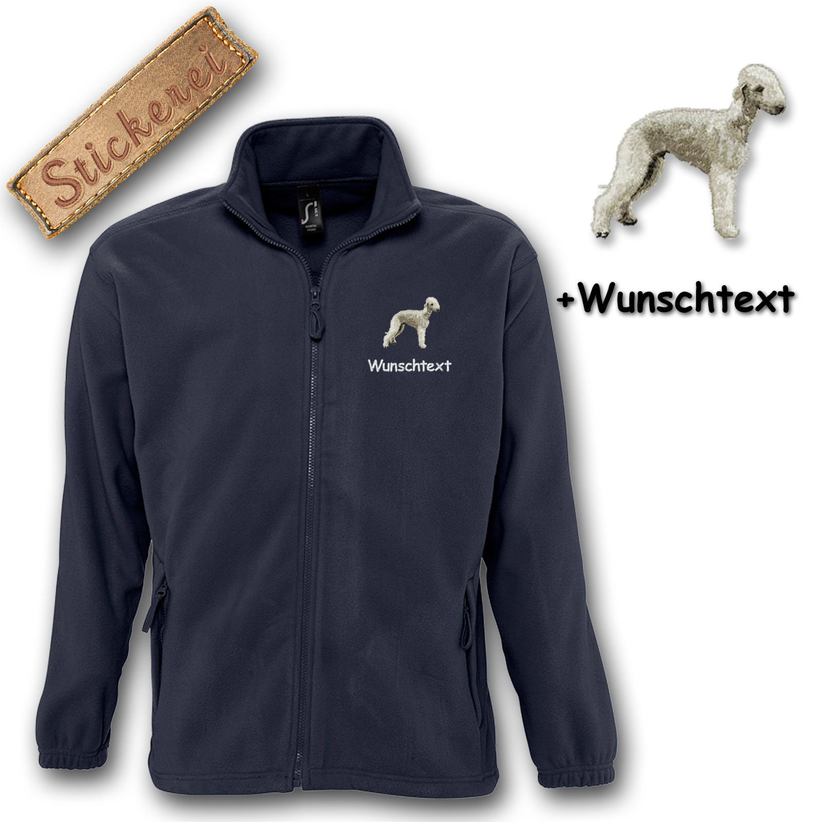 Kinder-Fleecejacke Bedlington – Bild 4