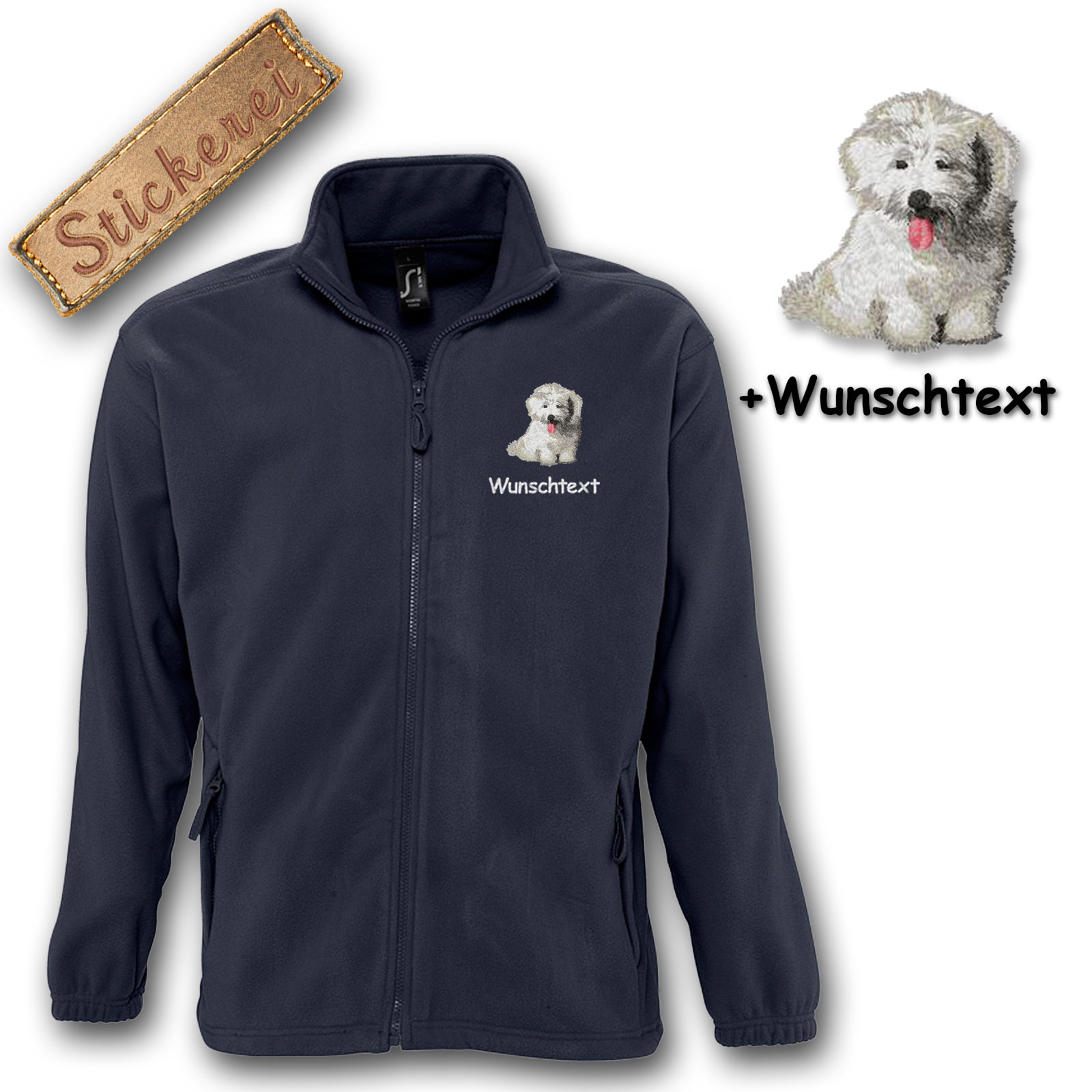 Kinder-Fleecejacke Coton de Tuléar – Bild 4