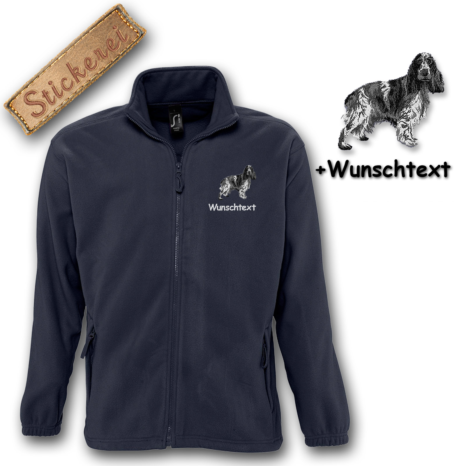 Kinder-Fleecejacke English Cocker Spaniel – Bild 4