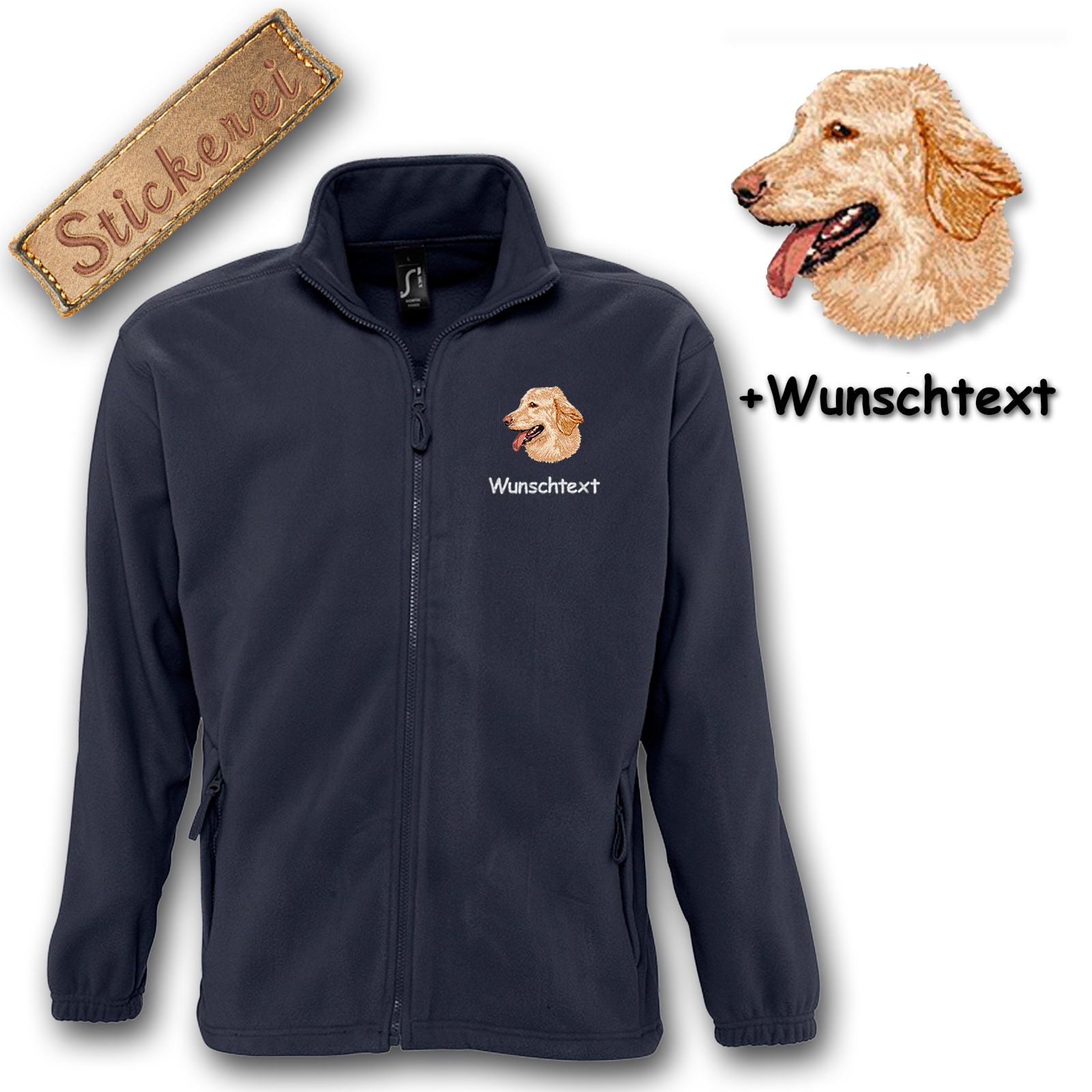 Kinder-Fleecejacke Hovawart – Bild 4