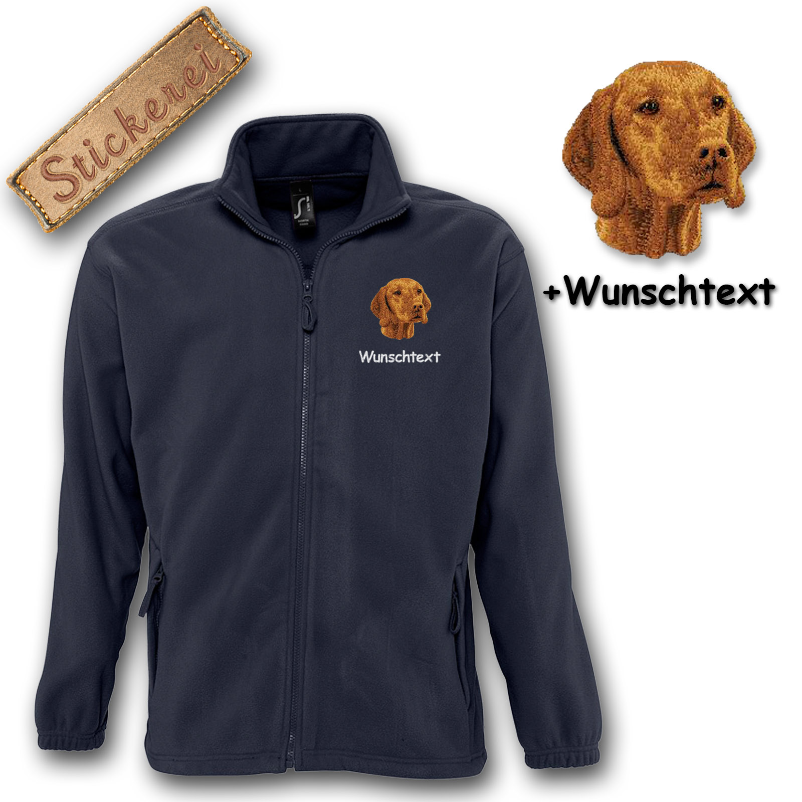 Kinder-Fleecejacke Magyar Vizsla – Bild 4