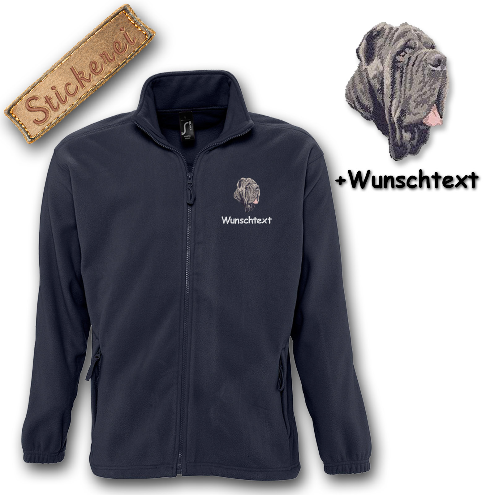 Kinder-Fleecejacke Mastino Napoletano – Bild 4