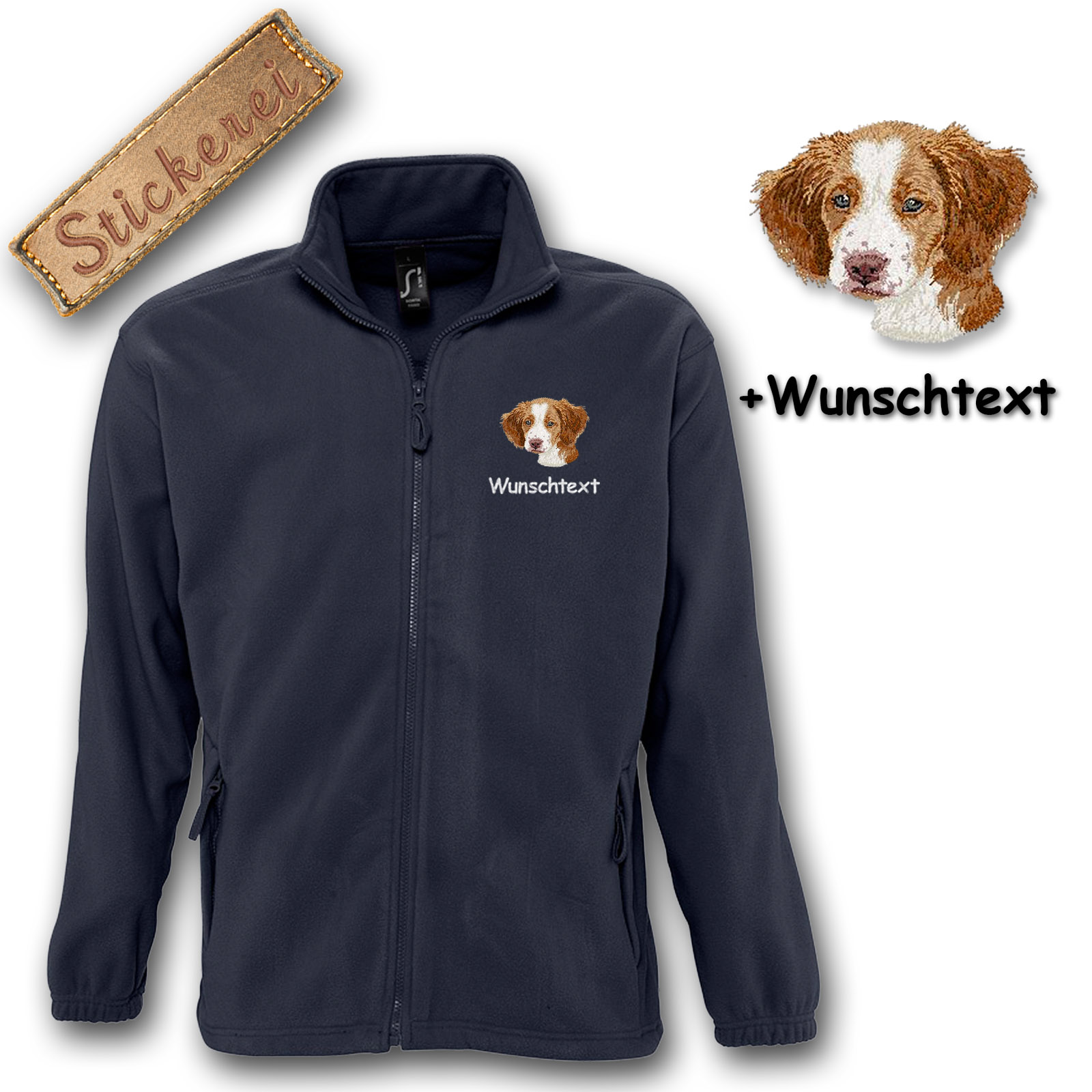 Fleecejacke Brittany Spaniel – Bild 10