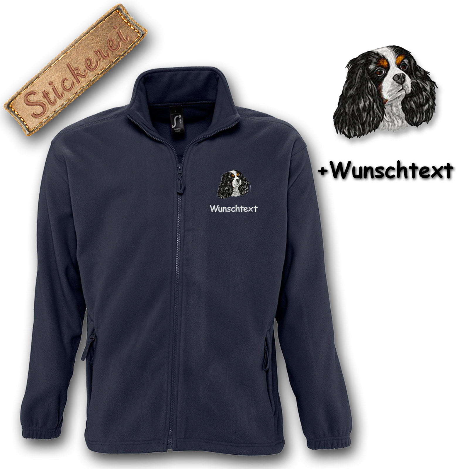 Fleecejacke Cavalier King Charles Spaniel – Bild 10