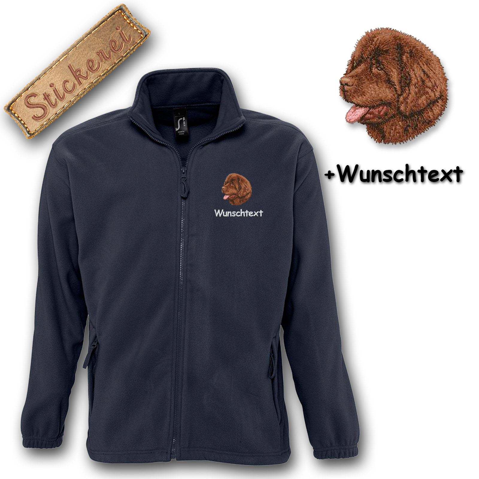 Fleecejacke Neufundländer – Bild 10