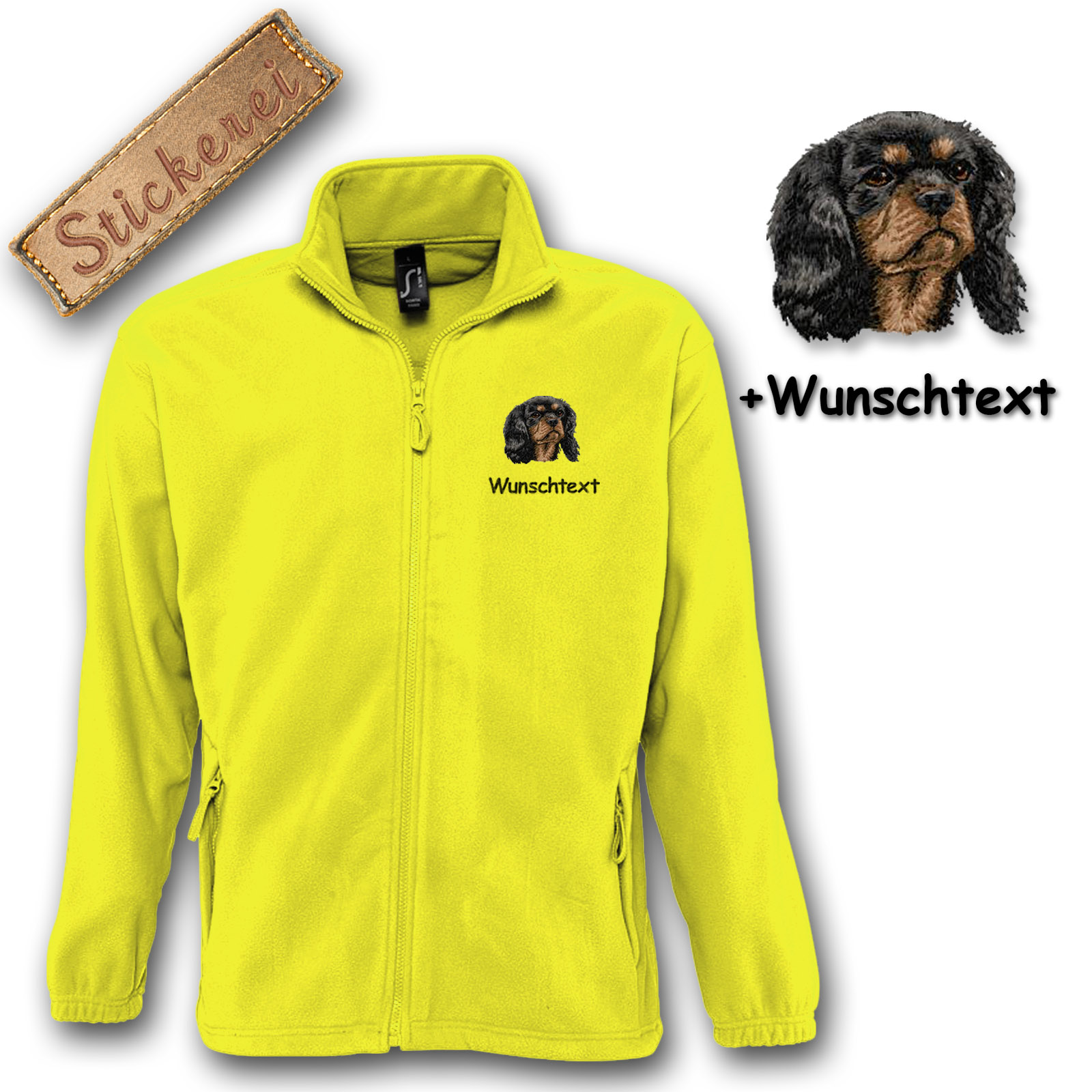 Fleecejacke Cavalier King Charles Spaniel – Bild 12