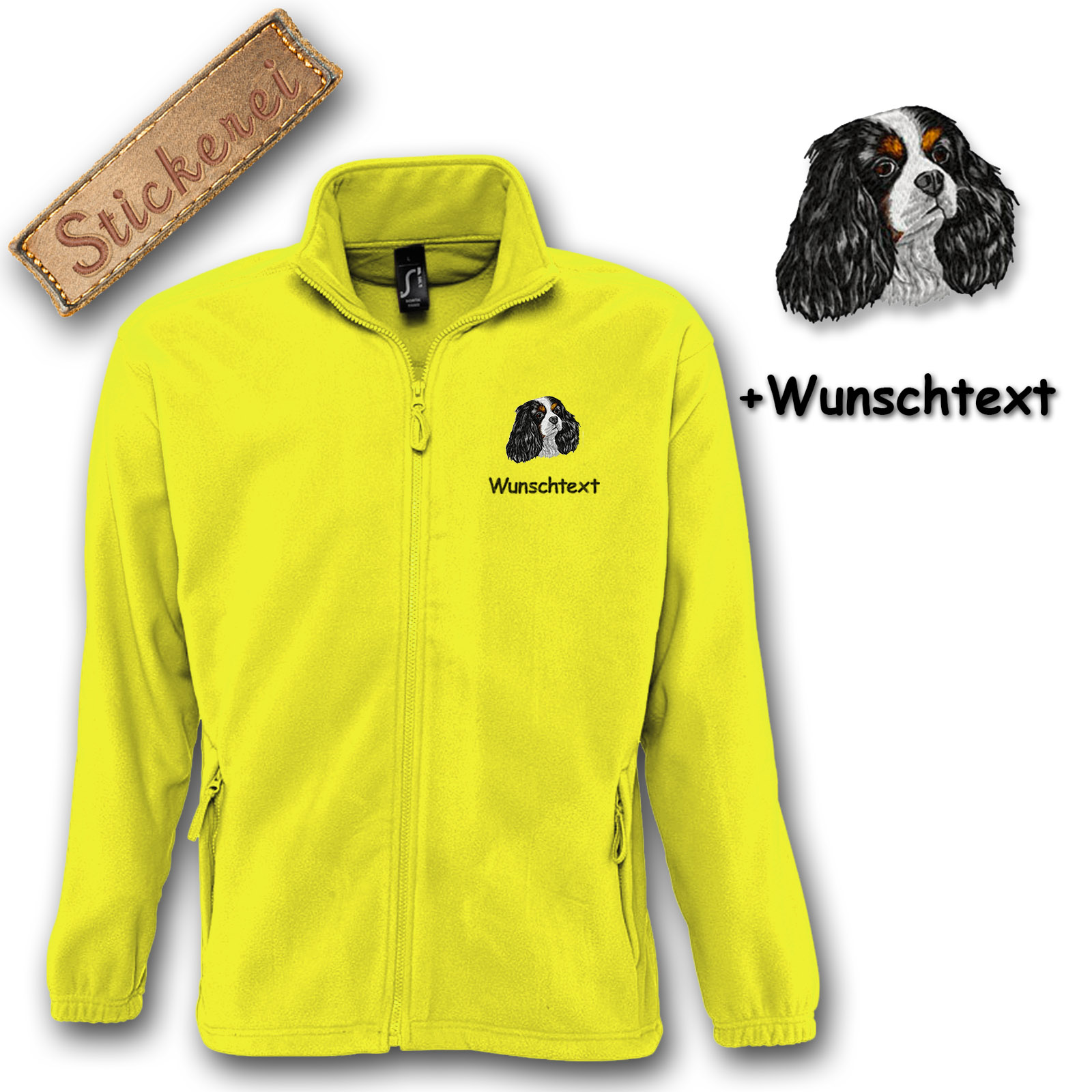 Fleecejacke Cavalier King Charles Spaniel – Bild 9