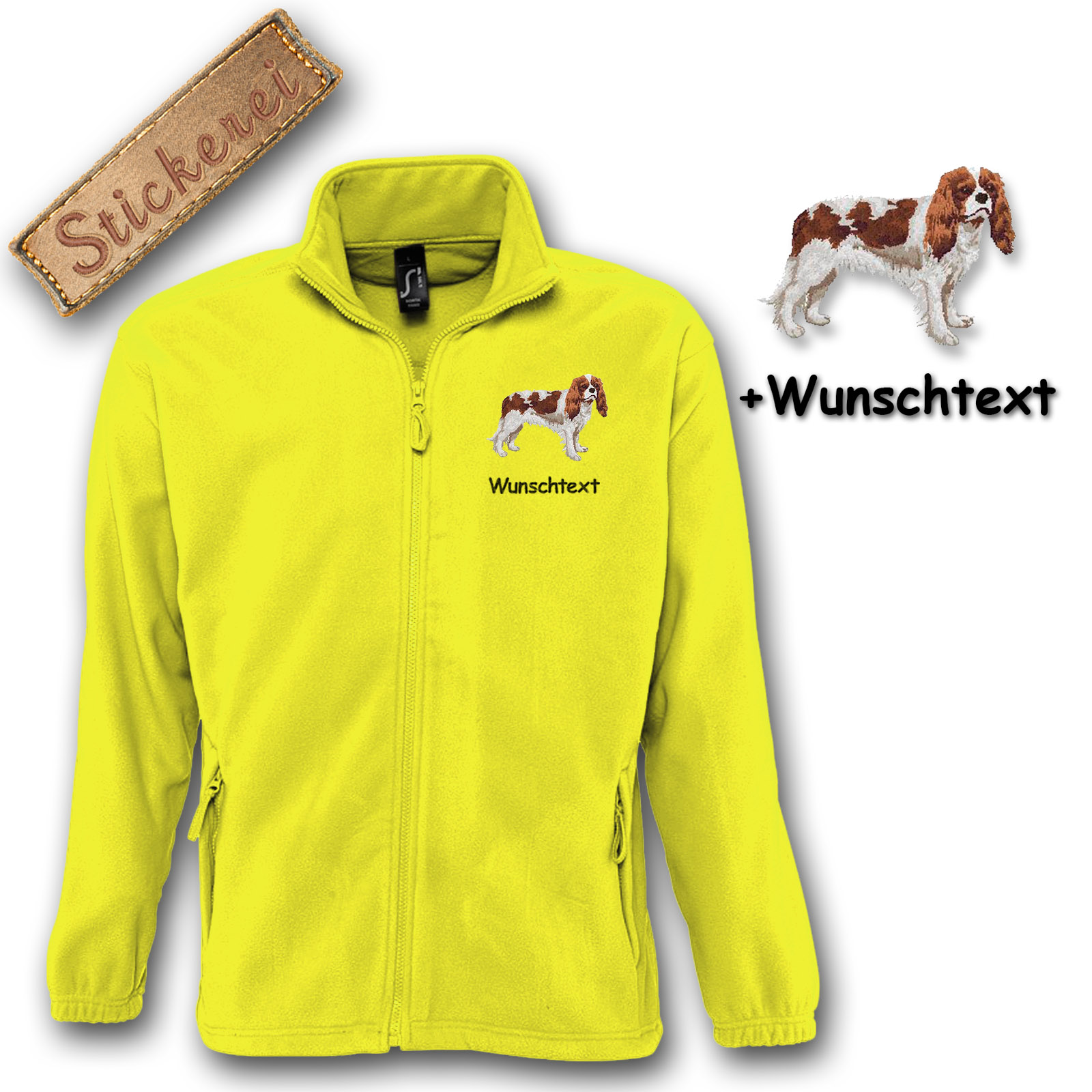 Fleecejacke Cavalier King Charles Spaniel – Bild 12