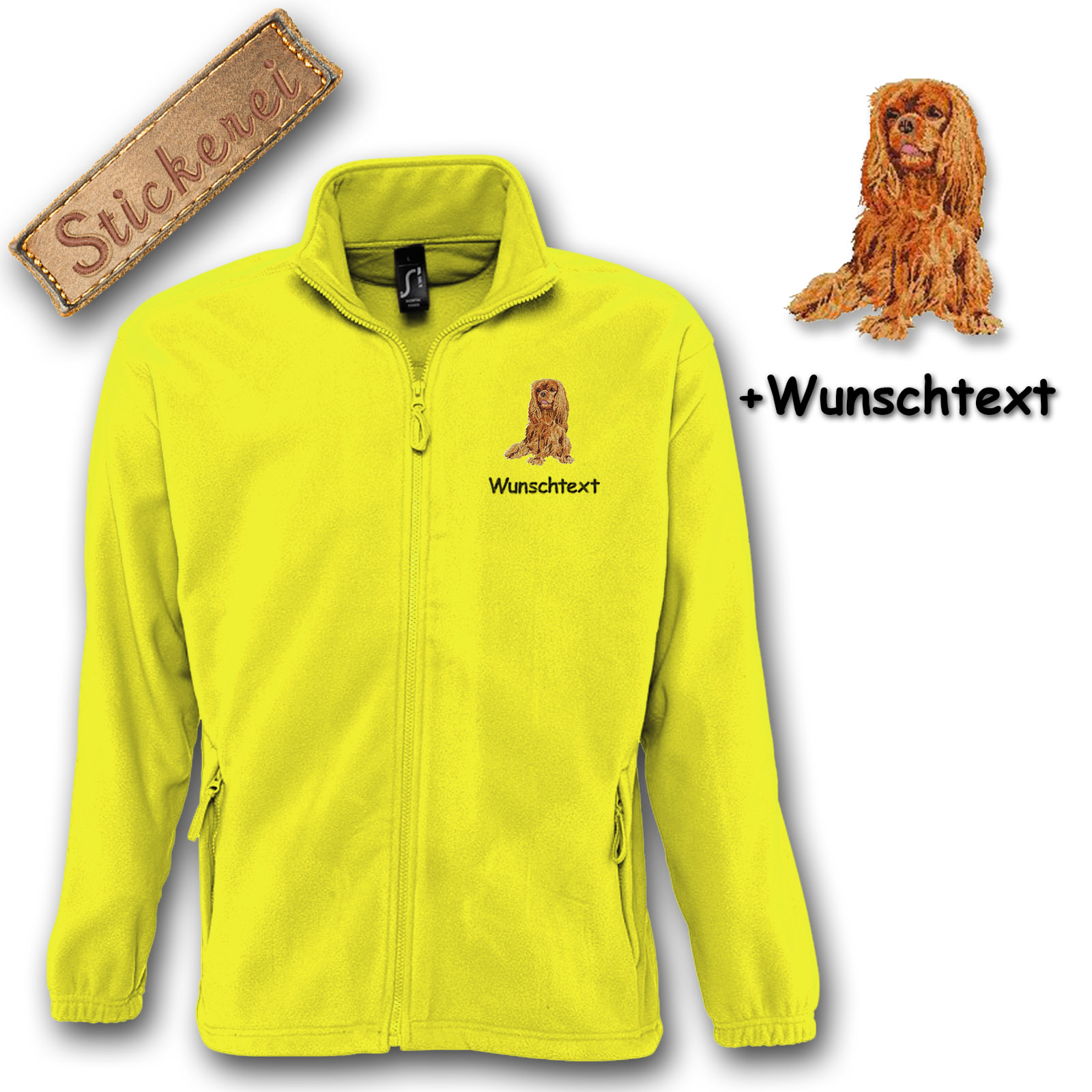 Fleecejacke Cavalier King Charles Spaniel – Bild 9