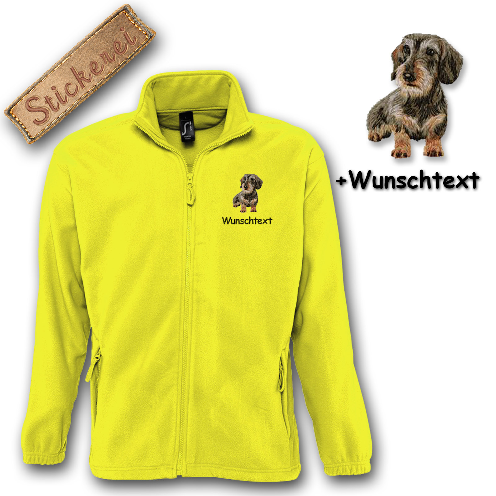 Fleecejacke Dackel – Bild 9