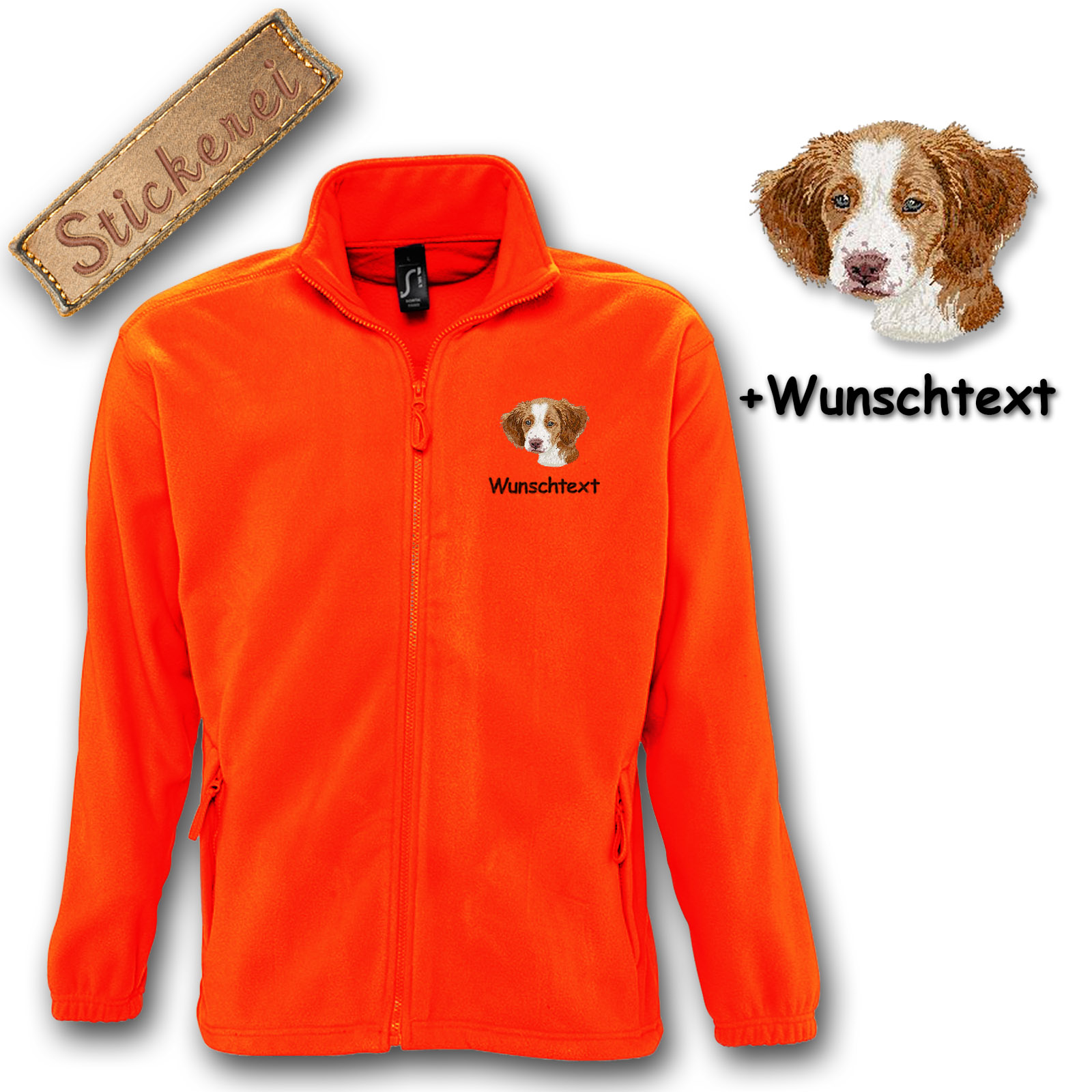 Fleecejacke Brittany Spaniel – Bild 8
