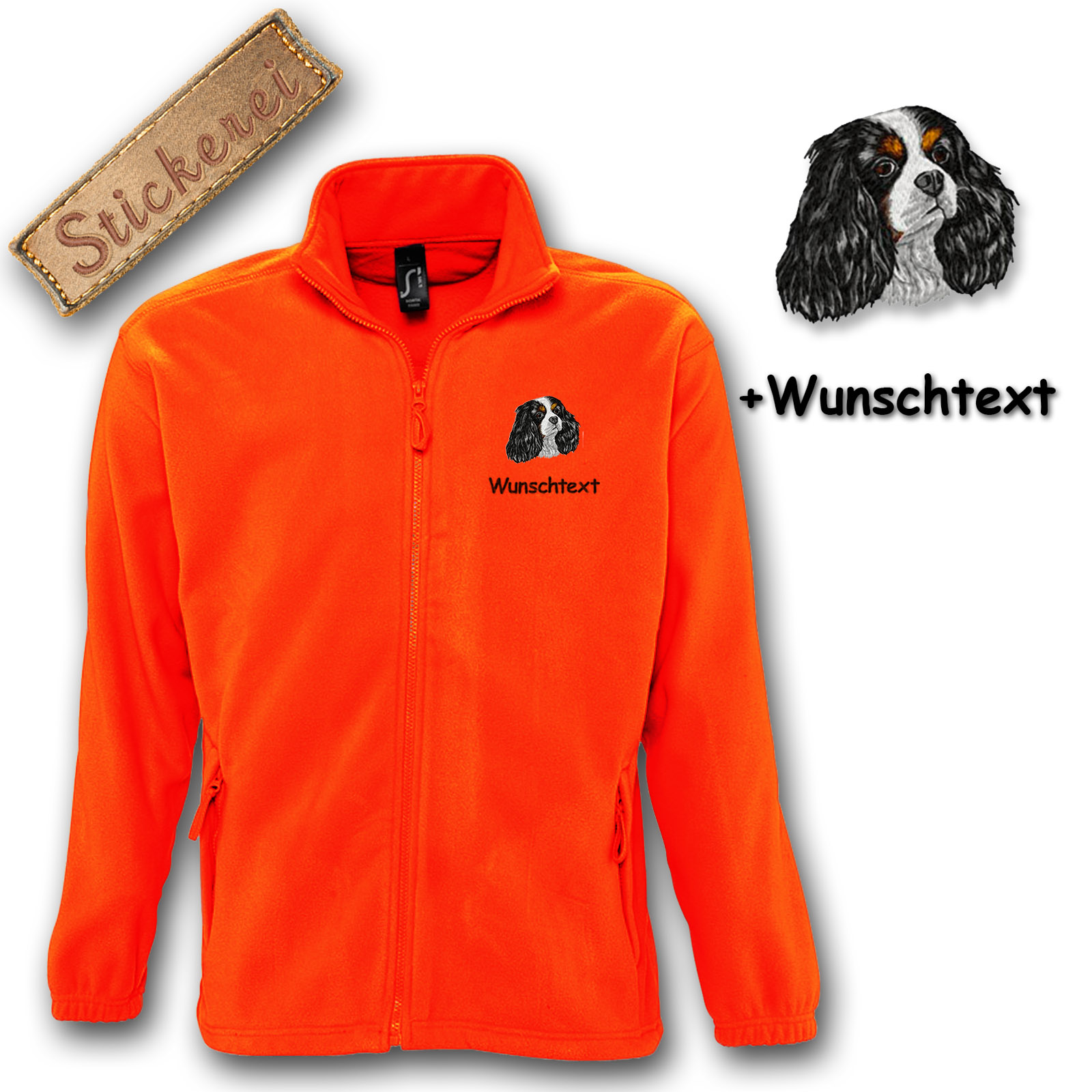 Fleecejacke Cavalier King Charles Spaniel – Bild 8