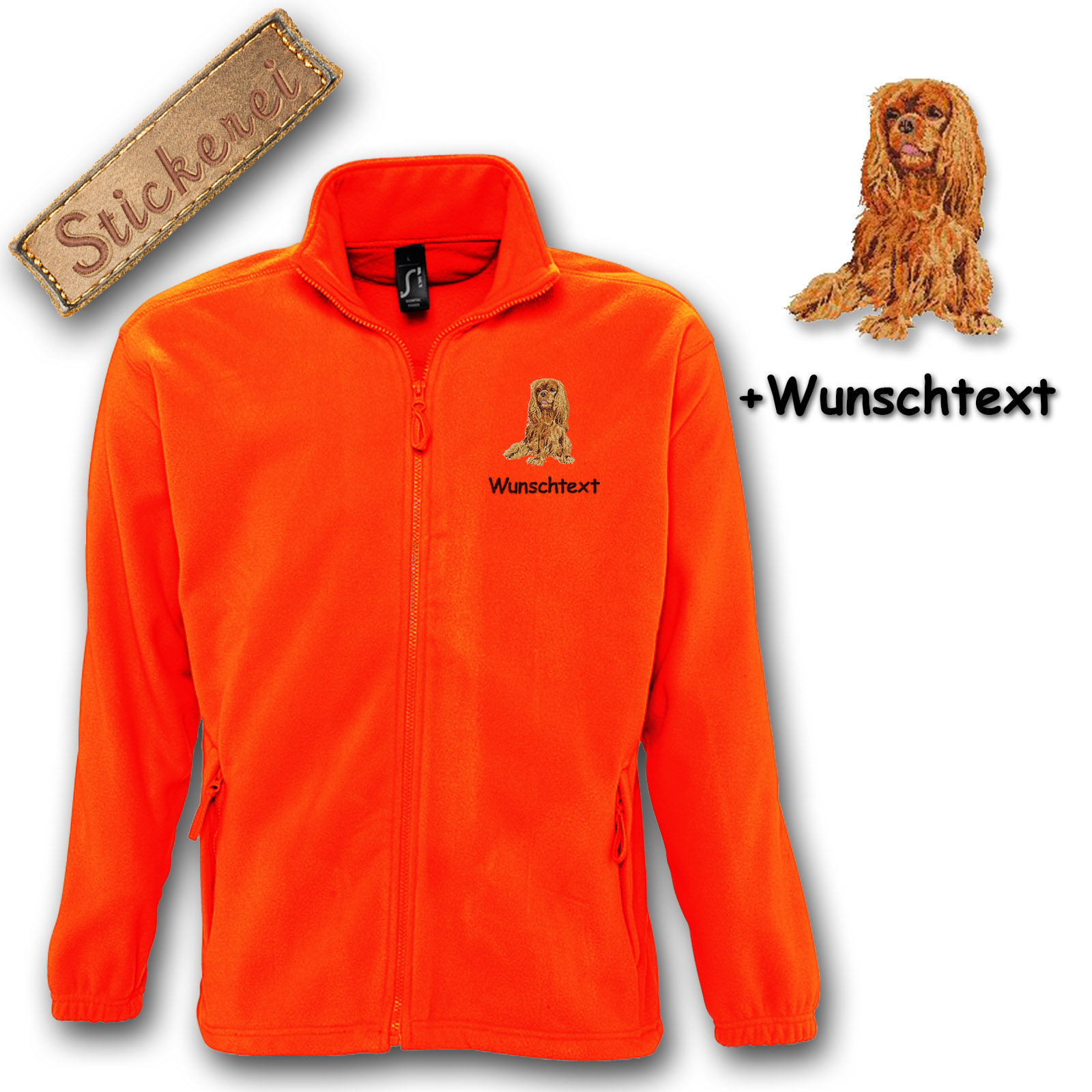 Fleecejacke Cavalier King Charles Spaniel – Bild 8