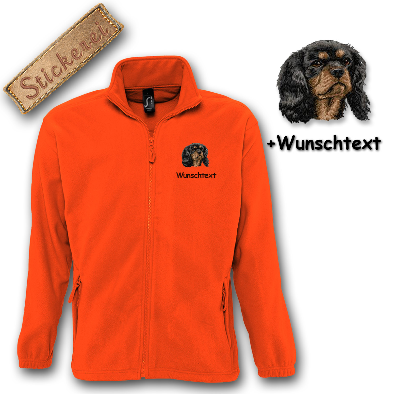 Fleecejacke Cavalier King Charles Spaniel – Bild 14