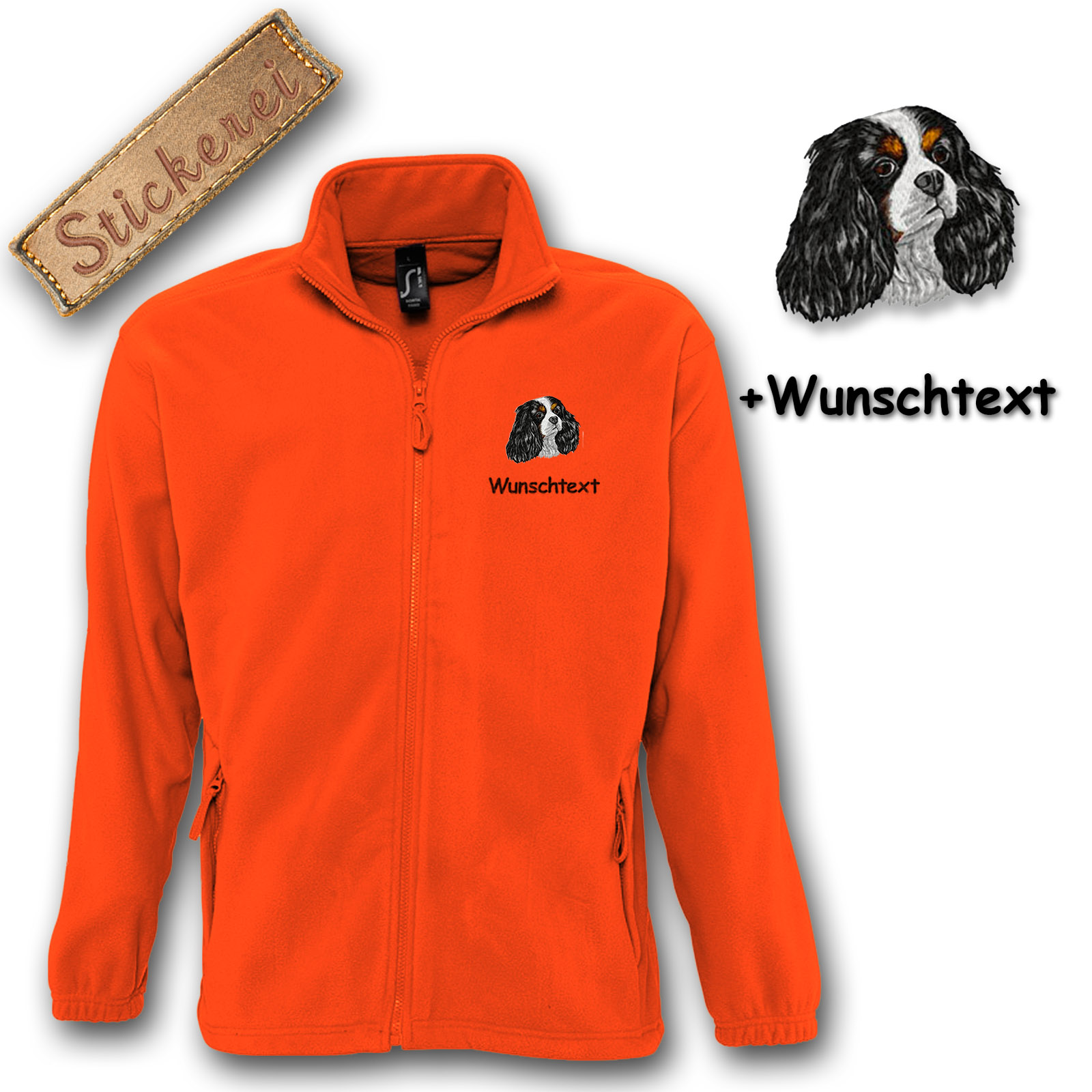 Fleecejacke Cavalier King Charles Spaniel – Bild 7
