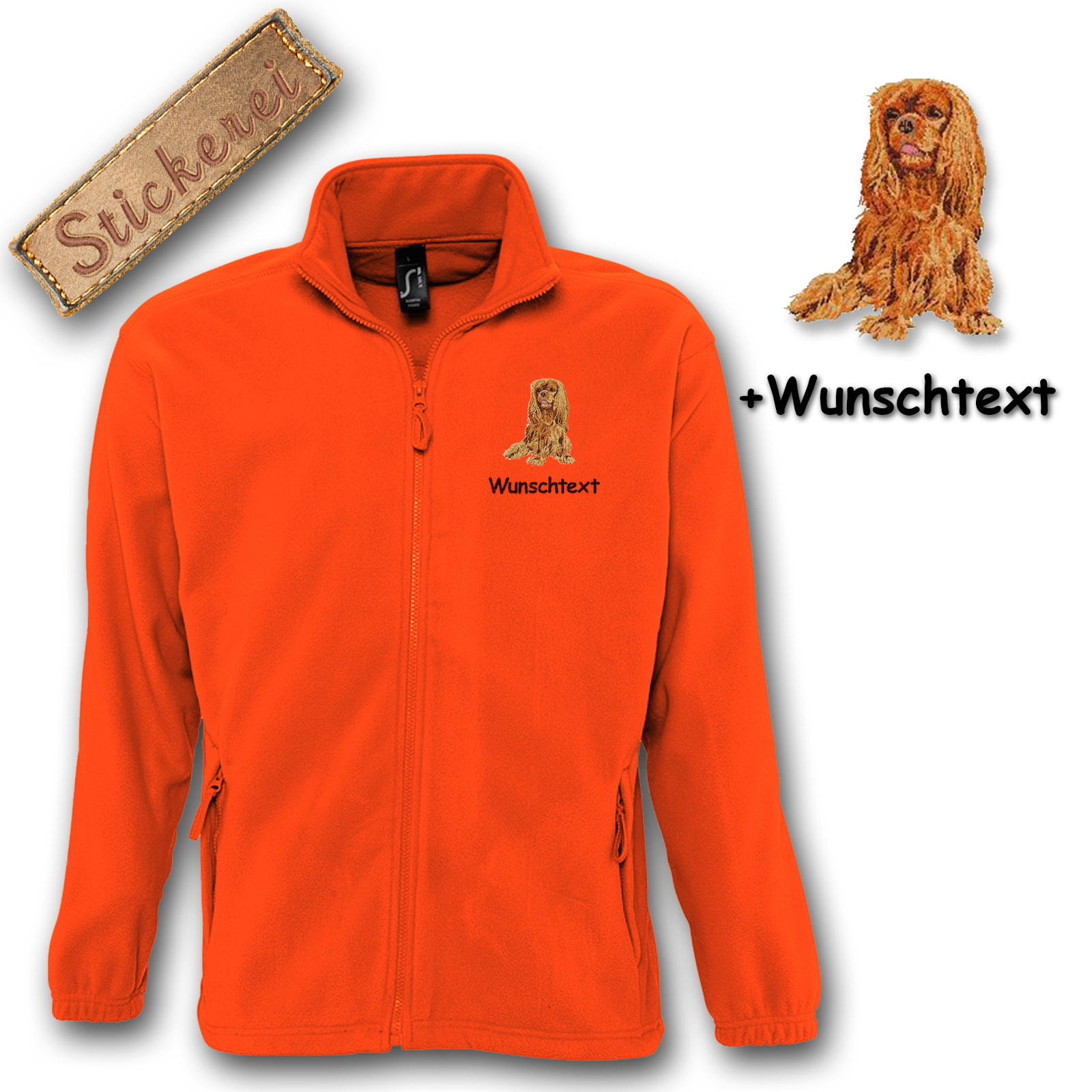 Fleecejacke Cavalier King Charles Spaniel – Bild 7