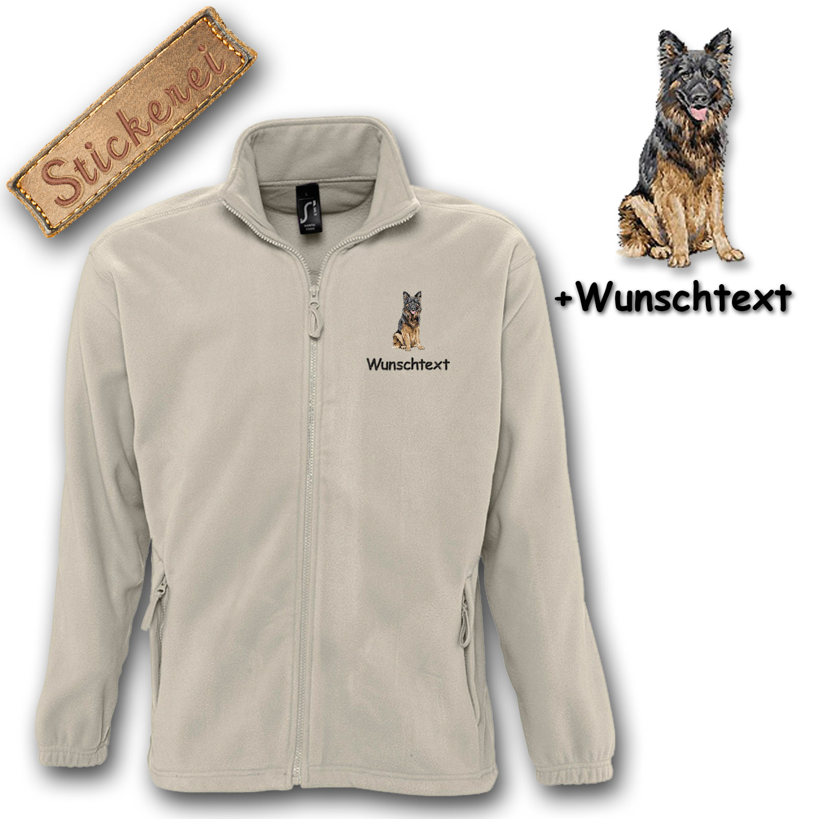 Fleecejacke Schäferhund – Bild 14
